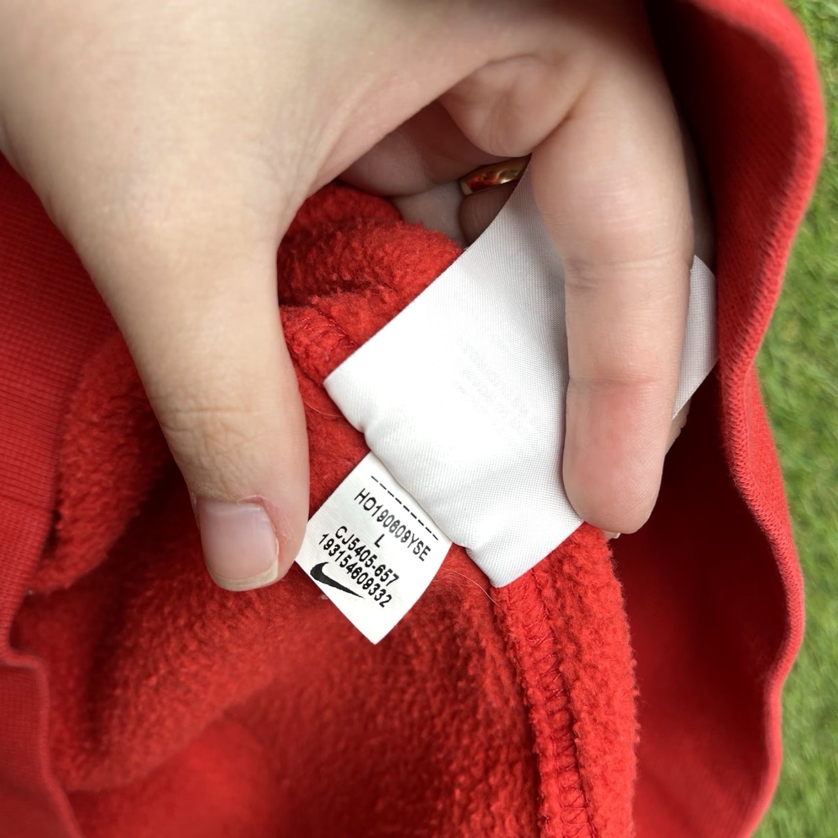 Nike VINTAGE Nike Hoodie Mens Large Fleece Club Pullover Sweatshirt Sports AOP Swoosh y2k Red Size US XS / EU 42 / 0 - 4 Thumbnail