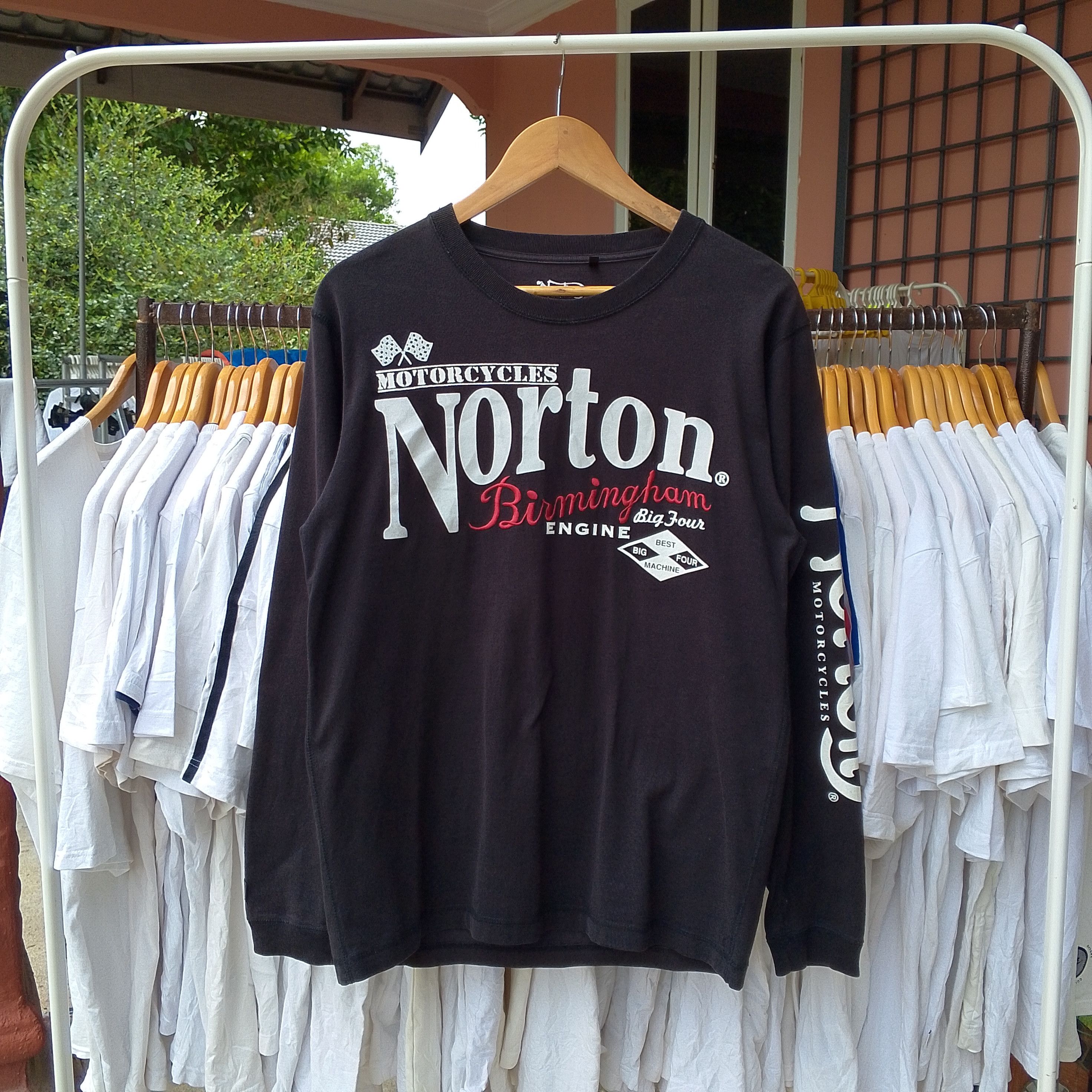 Norton Norton Motorcycles Birmingham Big Four Engine Shirt Size US M / EU 48-50 / 2 - 2 Thumbnail