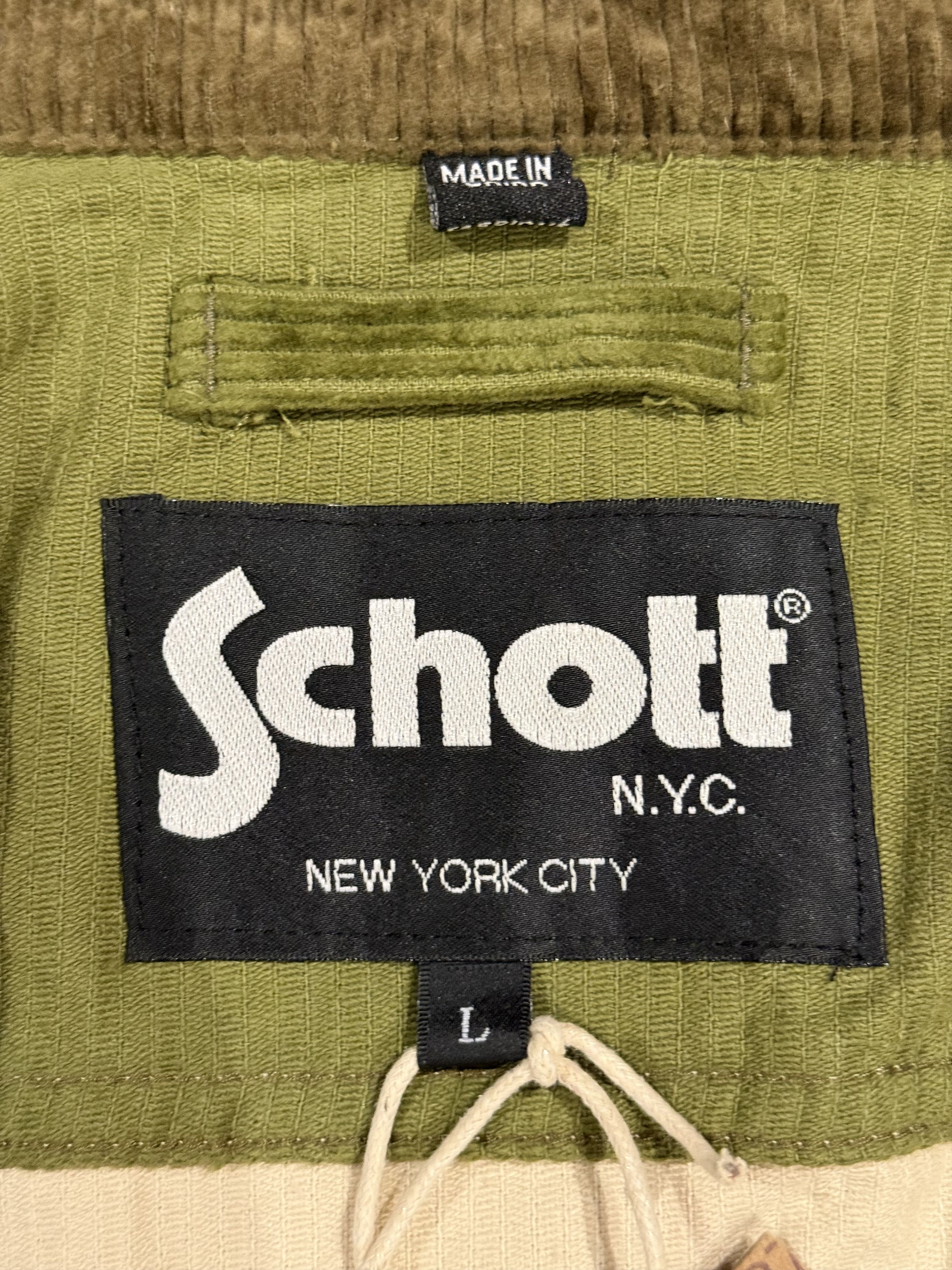 Schott 💚 Schott NYC Corduroy Patchwork Jacket Large NEW Size US L / EU 52-54 / 3 - 13 Thumbnail