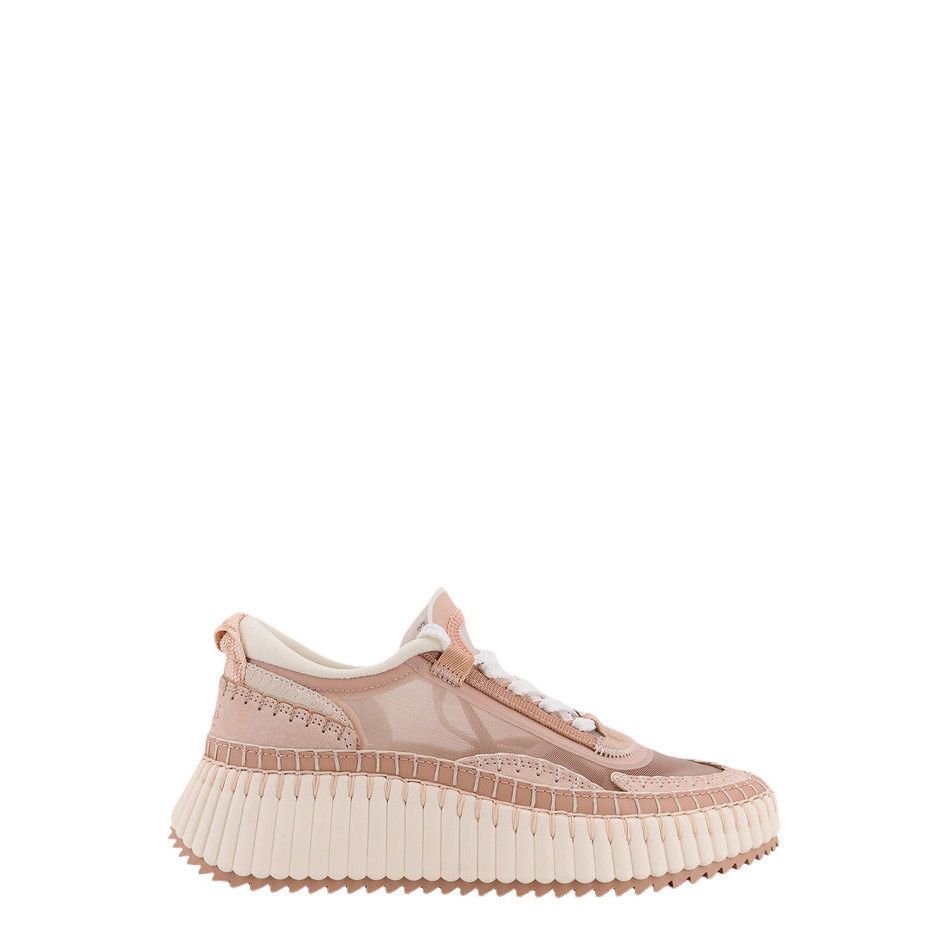 Chloe Nama Pink Nylon Sneakers New & Authentic (Women's size