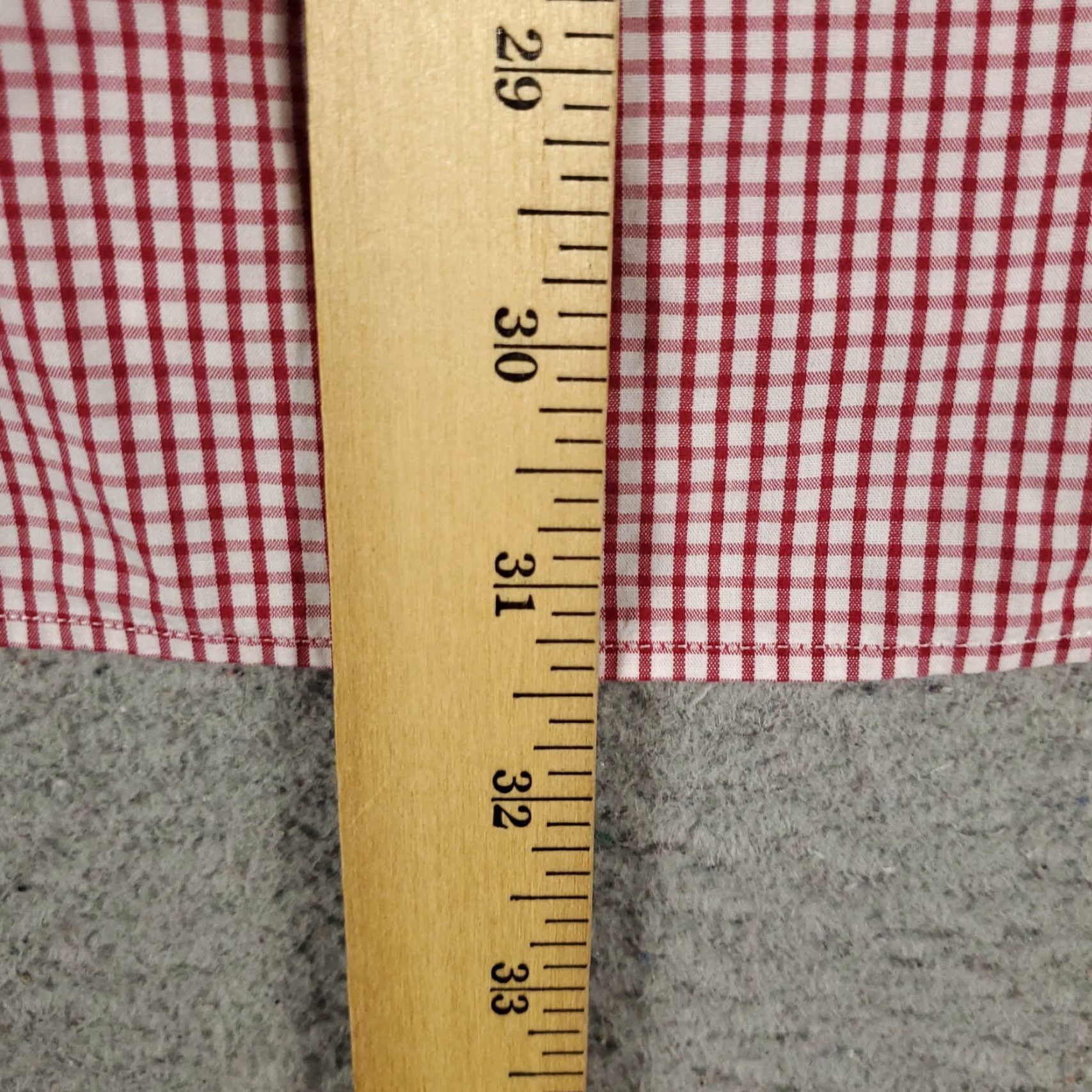 Ralph Lauren Ralph Lauren Dress Shirt Mens Size 17 Red Check Button Up Long Sleeve Casual Business Regular Size 46R - 4 Thumbnail