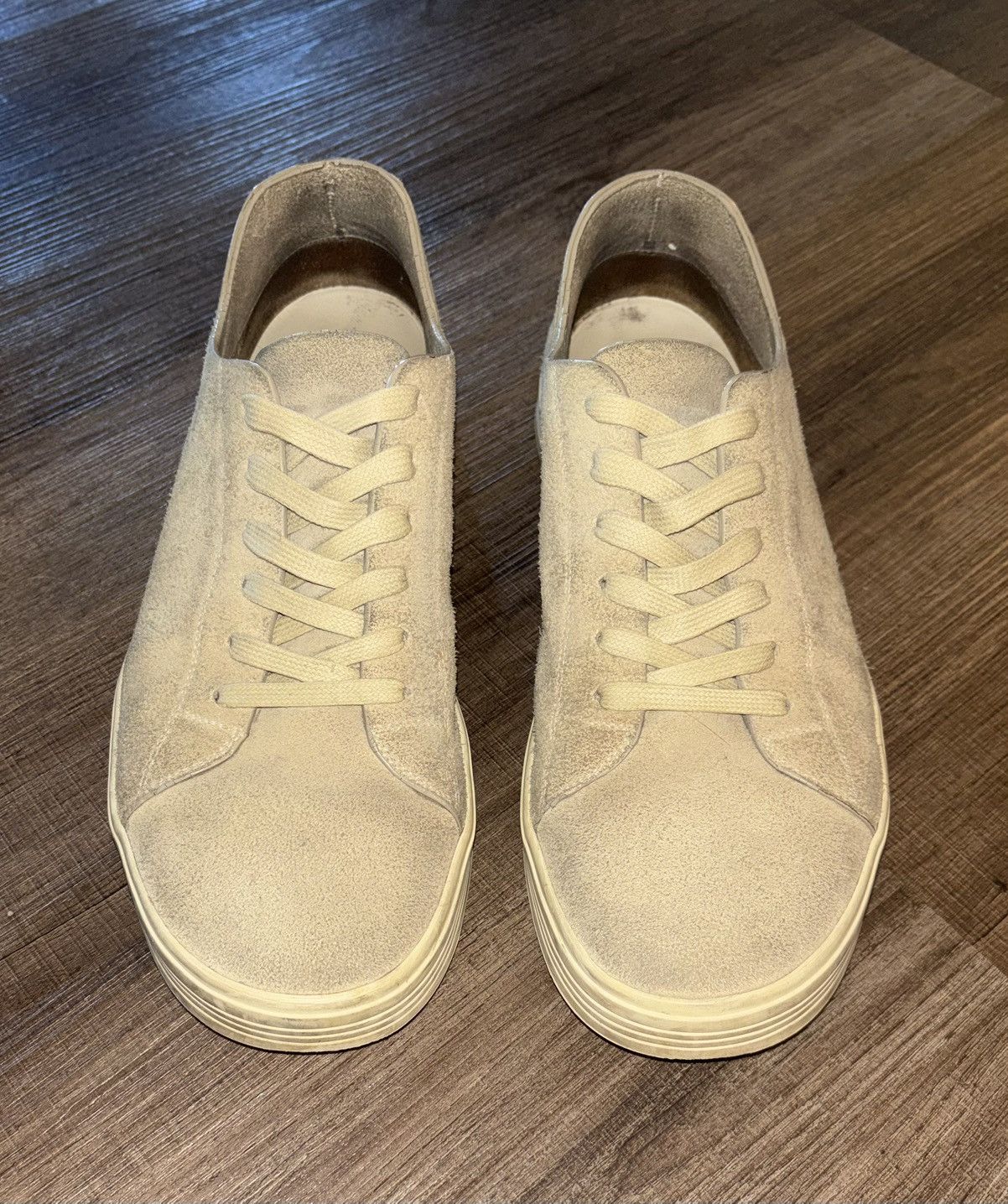 Rick Owens Rick Owens - 'Low Sneaks' canvas suede shoes Size US 11 / EU 44 - 5 Thumbnail