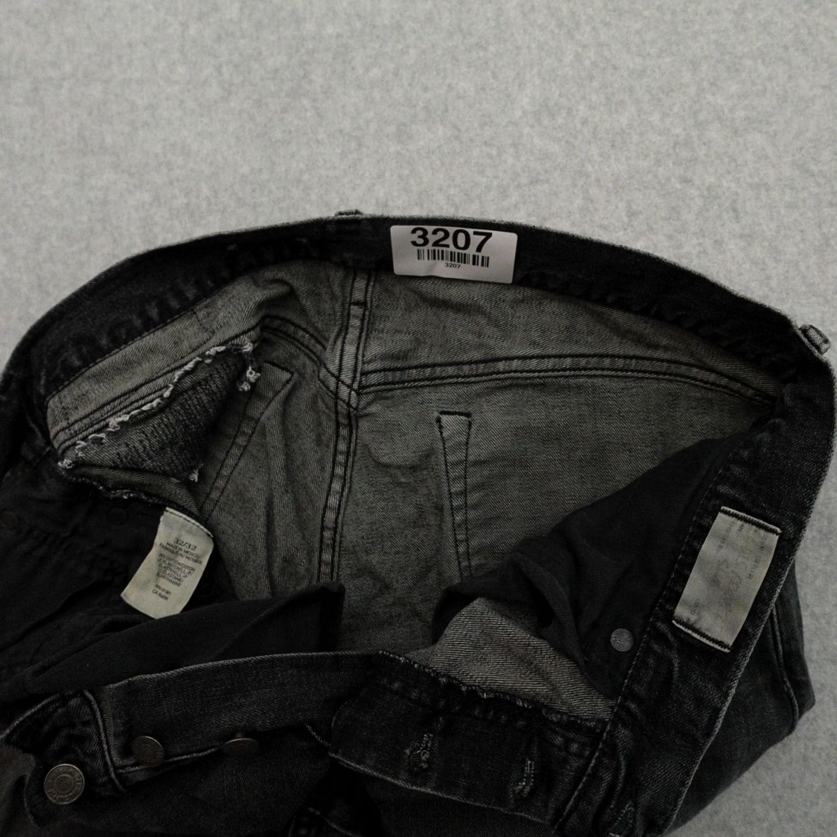 Vintage Denim & Supply Ralph Lauren Jeans Mens 32x31 Distressed Black Patchwork Straight Jeans Size US 32 / EU 48 - 4 Thumbnail
