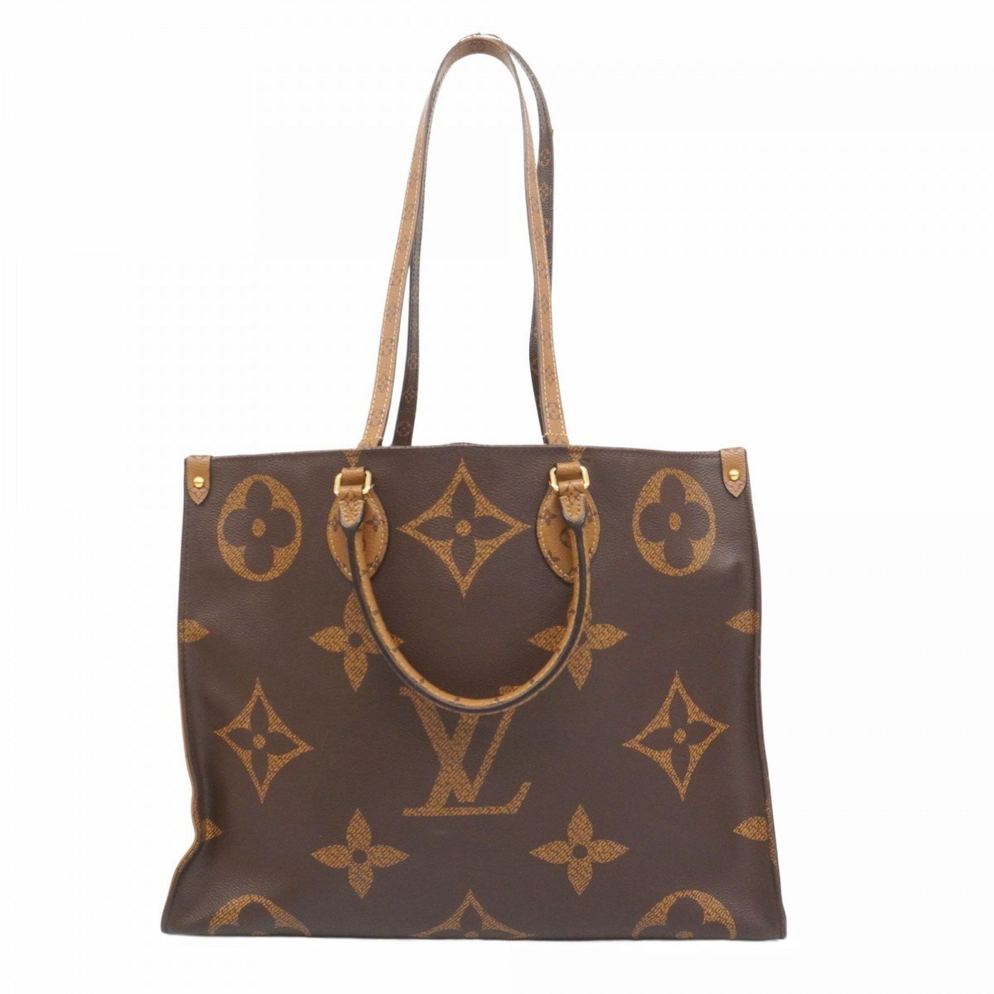 Louis Vuitton Tote Bag Monogram Giant Reverse On The Go Gm M45320 Brown Ladies, Women's