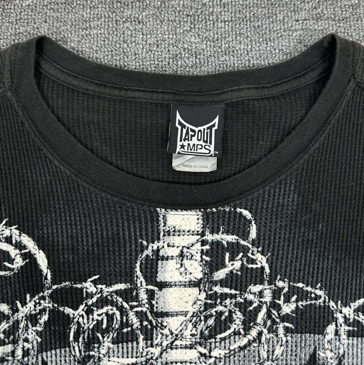 Tapout Rare🔥Tapout MPS Long Sleeve Waffle Knit Thermal Shirt Size US M / EU 48-50 / 2 - 3 Thumbnail