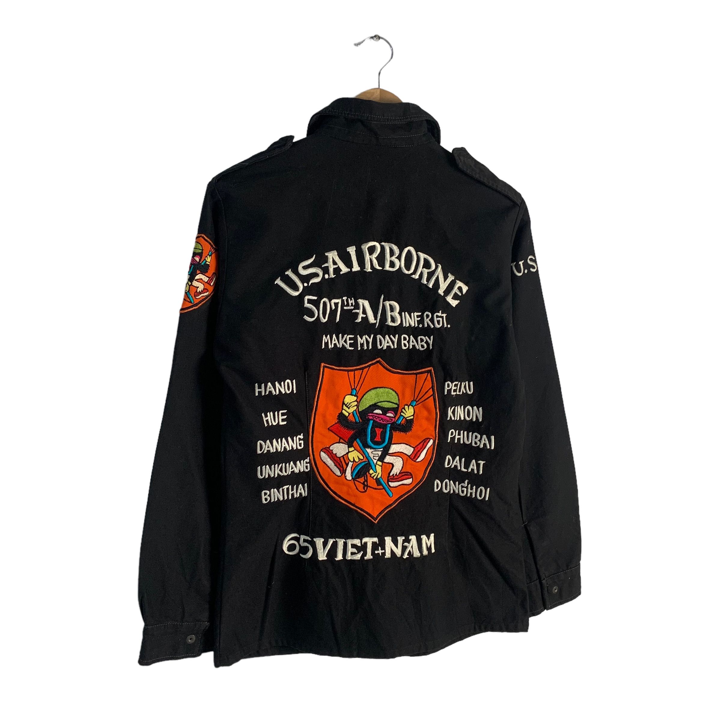 Japanese Brand US Airbone 65 Vietnam Embroidery Jacket Size US S / EU 44-46 / 1 - 2 Thumbnail