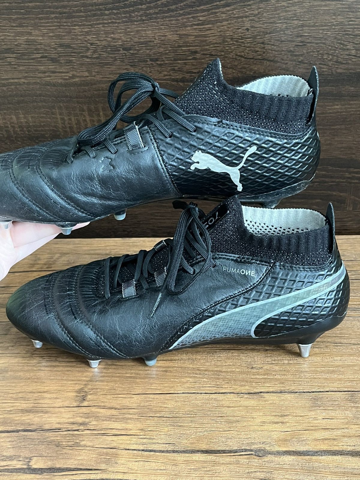 Puma Puma One cleats football leather trainers shoes athletic Size US 7.5 / EU 40-41 - 3 Thumbnail