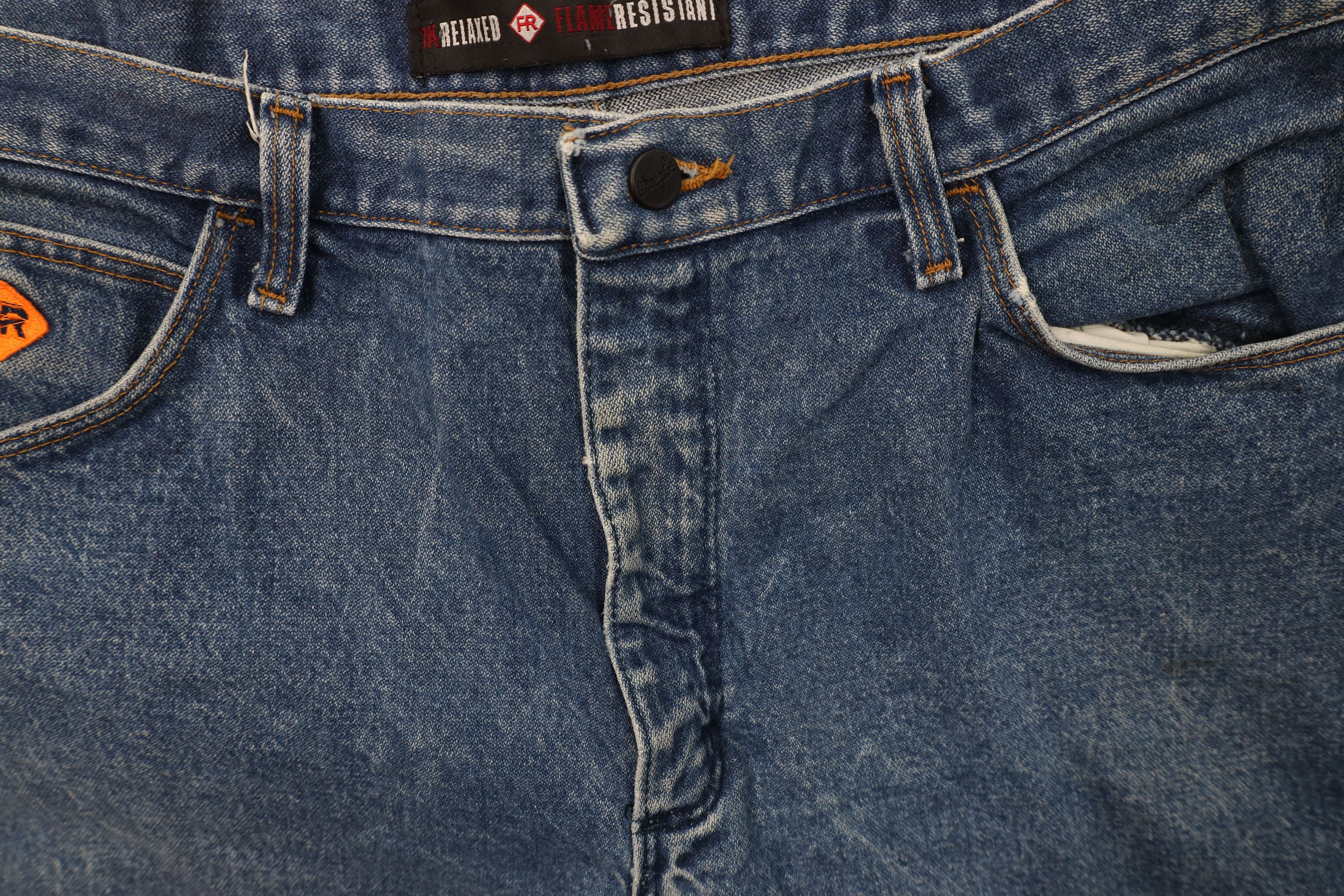Wrangler Wrangler FR Fire Flame Resistant Wide Leg Denim Jeans Work Size US 38 / EU 54 - 7 Thumbnail