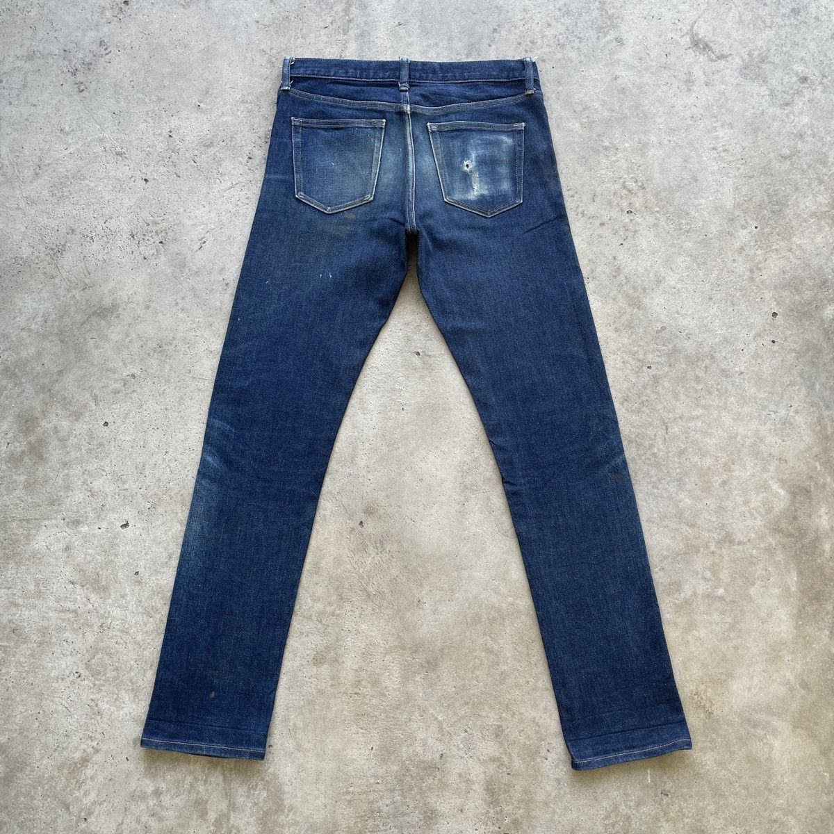 Japanese Brand W32💥 Vintage Japan Skinny Distressed Jeans Selvedge Pants Size US 32 / EU 48 - 11 Thumbnail