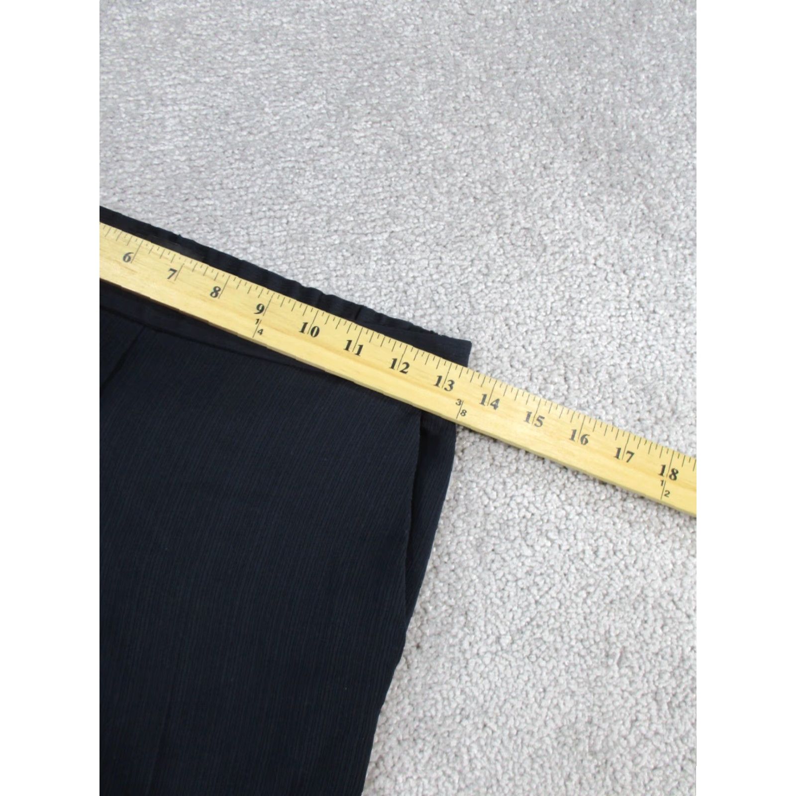 Theory Theory Pants Womens Pull On Dress Pants 00 Blue Crepe Navy Admi ral Stripe Polyester Blend Tapered Regular Womens Size 24" / US 00 / IT 34 - 6 Thumbnail