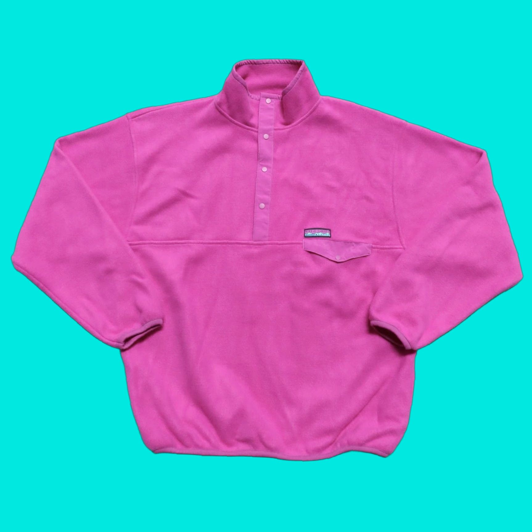 Gap VINTAGE Deadstock GAP Arctic Light Fleece Pullover Shirt Men L Pink 90s Size US L / EU 52-54 / 3 - 1 Thumbnail