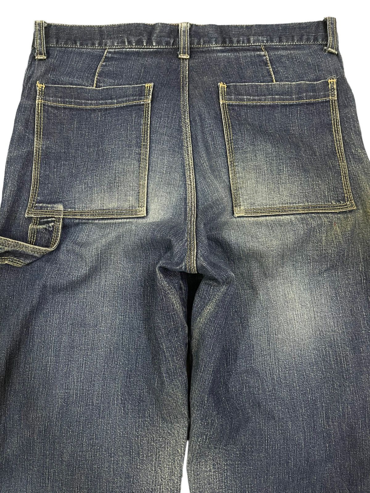 14th Addiction Vintage Japanese Brand Blue Wash Carpenter Baggy Jeans Size US 29 - 4 Thumbnail