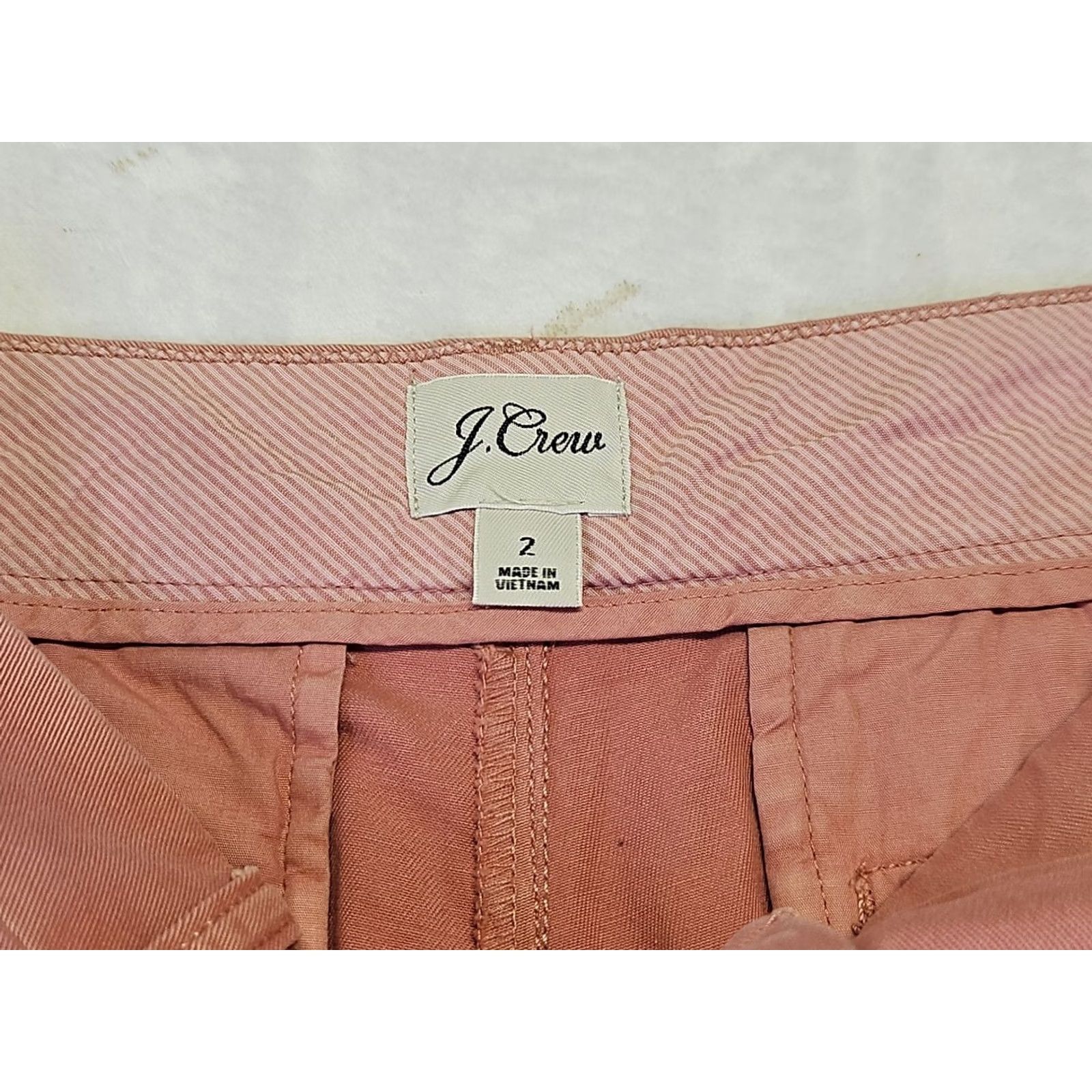 J.Crew J.Crew Reimagined Chino Shorts Women’s 2 Dusty Rose Pink Cotton Casual Summer Size 26" / US 2 / IT 38 - 5 Thumbnail