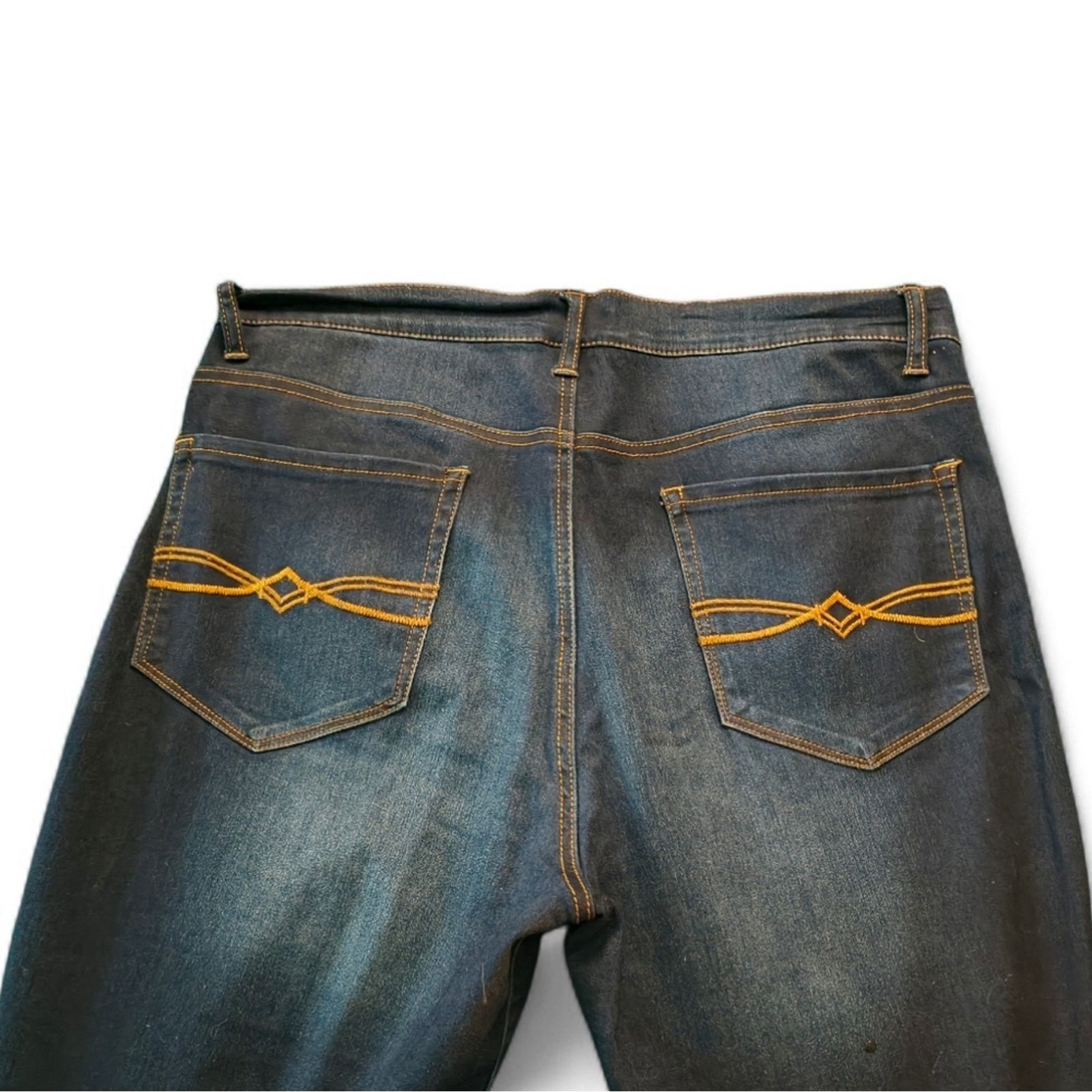 The Unbranded Brand Mudd Dark Wash Skinny Jeans Mid Rise Stretch Denim Size 15 Size 36" / US 14 / IT 50 - 8 Thumbnail