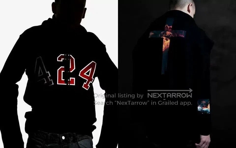 424 424 Bandana Paisley Hoodie SS18. Size US L / EU 52-54 / 3 - 7 Thumbnail