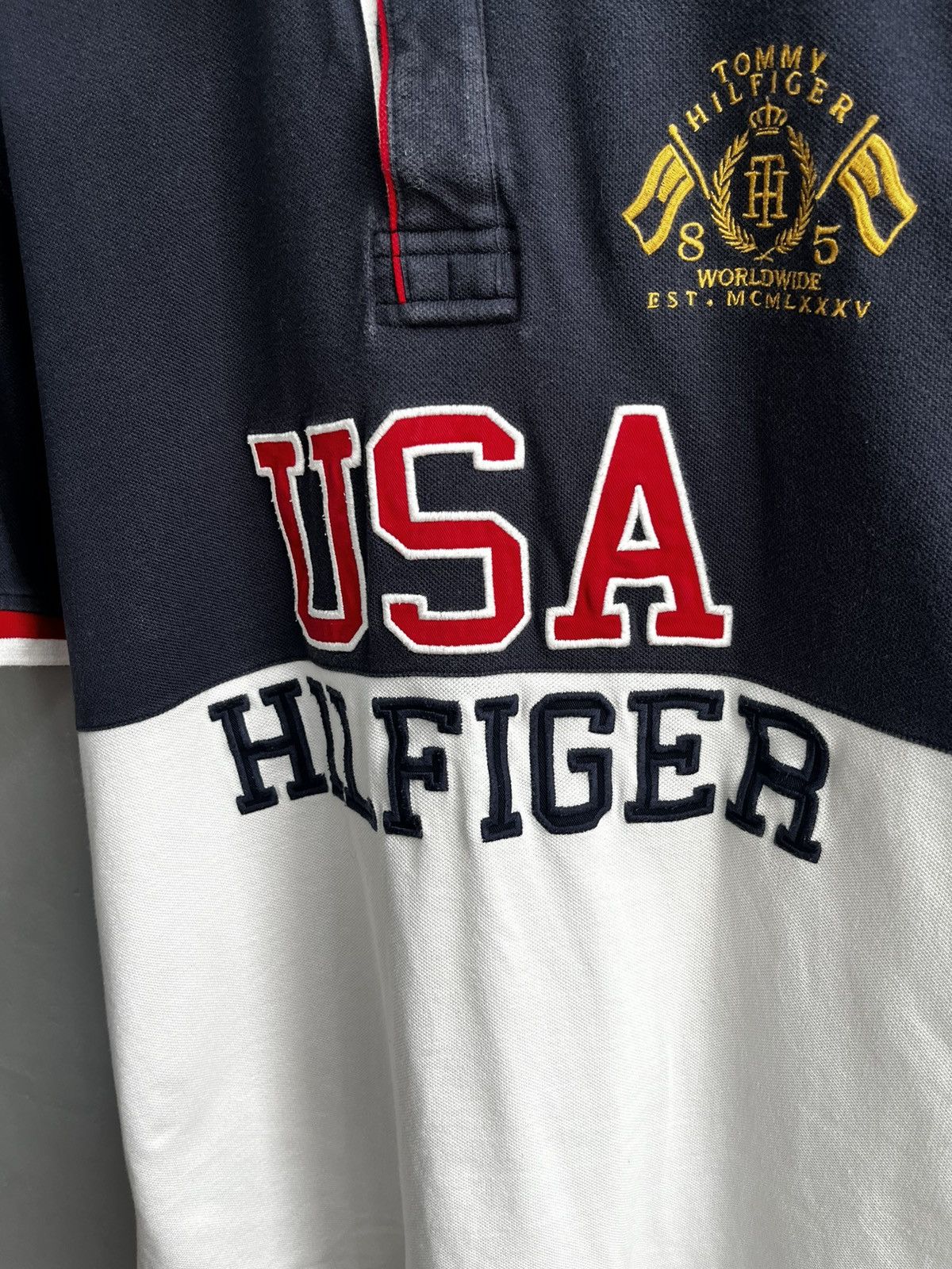 Tommy Hilfiger × Vintage Tommy Hilfiger polo USA vintage Size US L / EU 52-54 / 3 - 3 Thumbnail