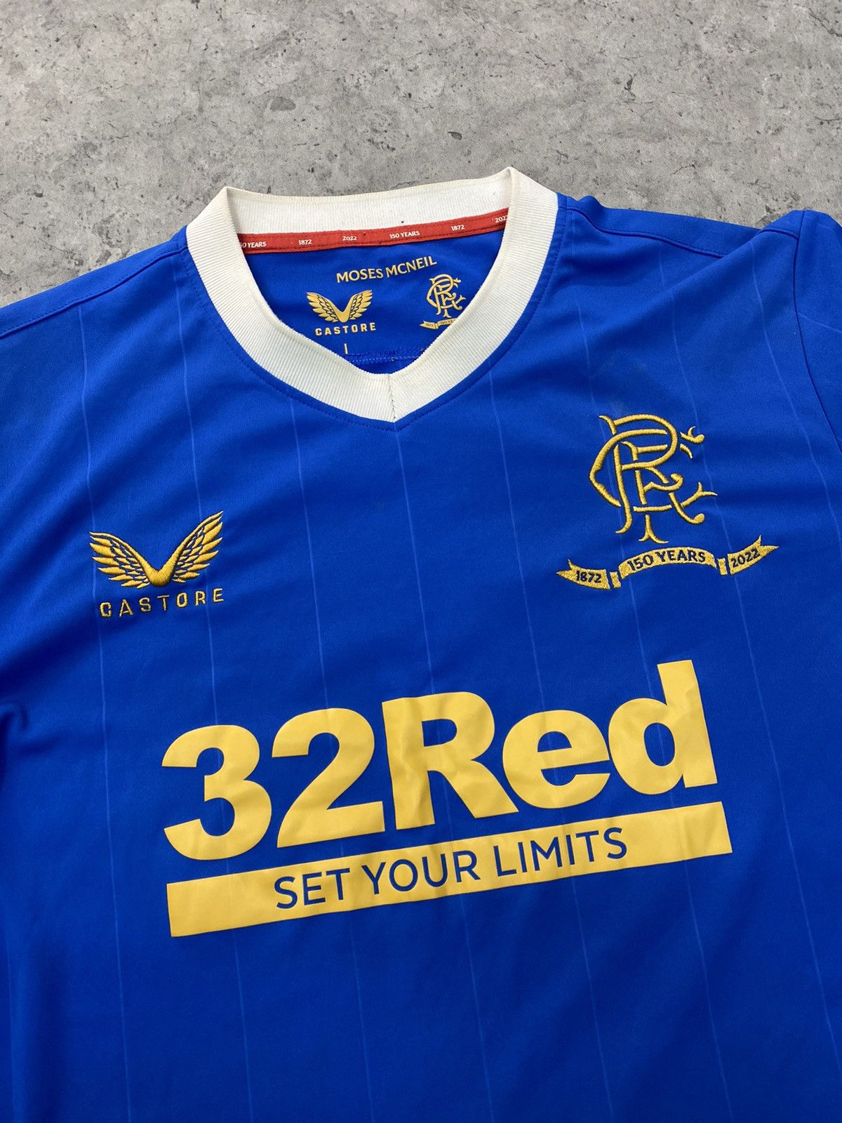 Vintage Castore Glasgow Rangers 2021 2022 home soccer jersey Size US L / EU 52-54 / 3 - 2 Thumbnail