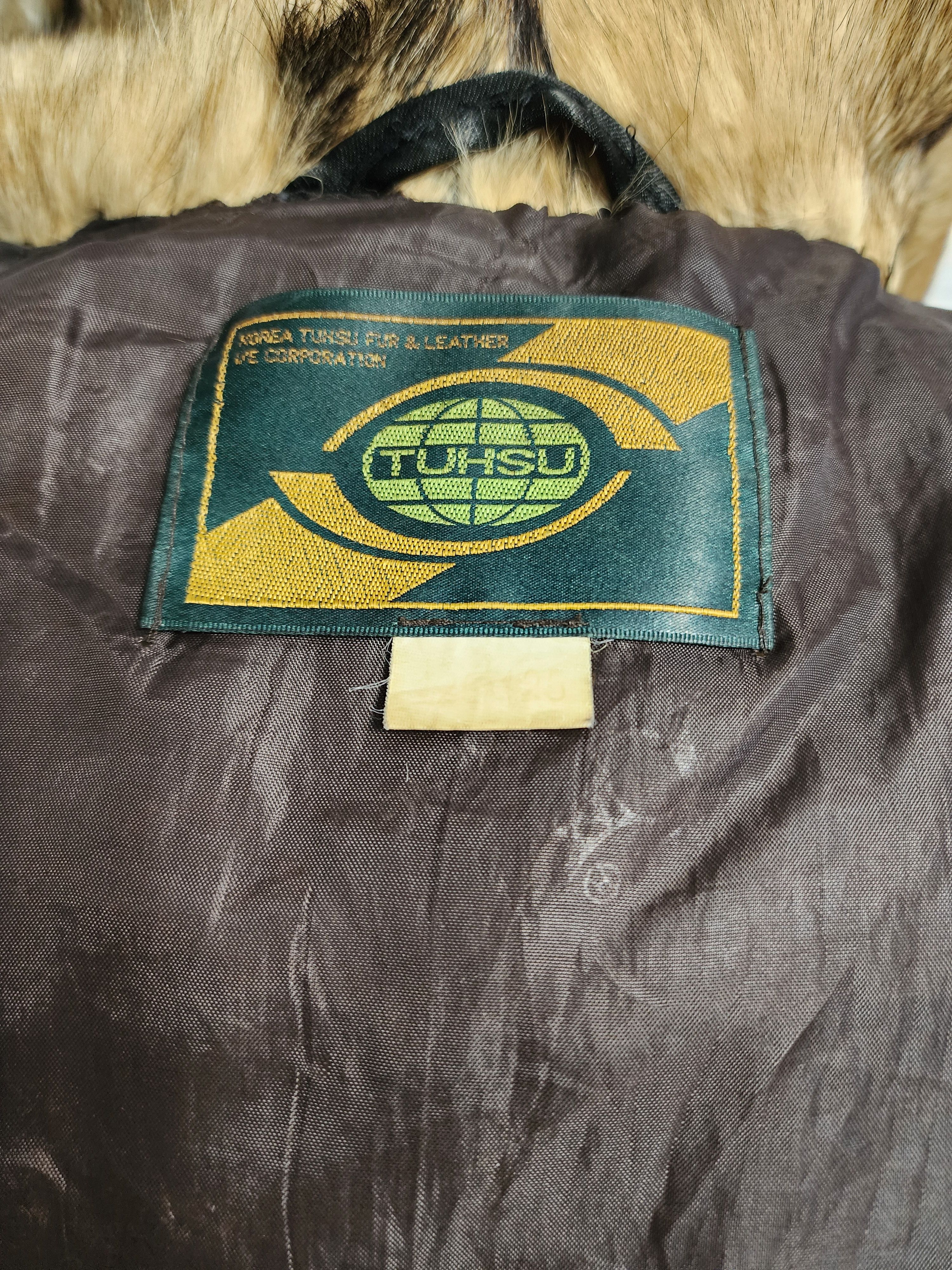 Furla Long Brown Fur Coat: Genuine Undyed Fur, Metal Hook Closure Size XL / US 12-14 / IT 48-50 - 8 Thumbnail