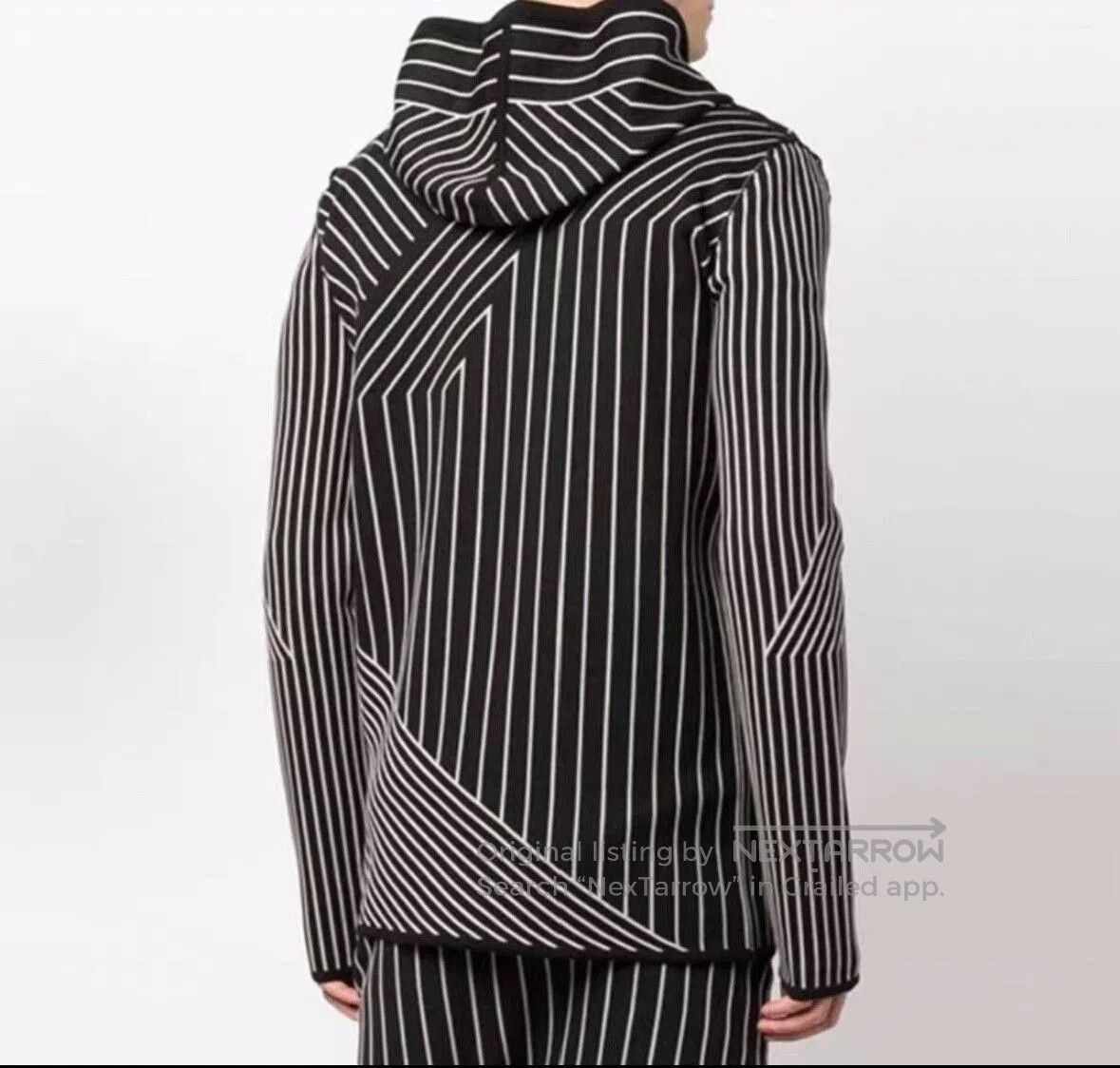 Rick Owens striped knit hooded cardigan and pants set. Size US M / EU 48-50 / 2 - 7 Thumbnail