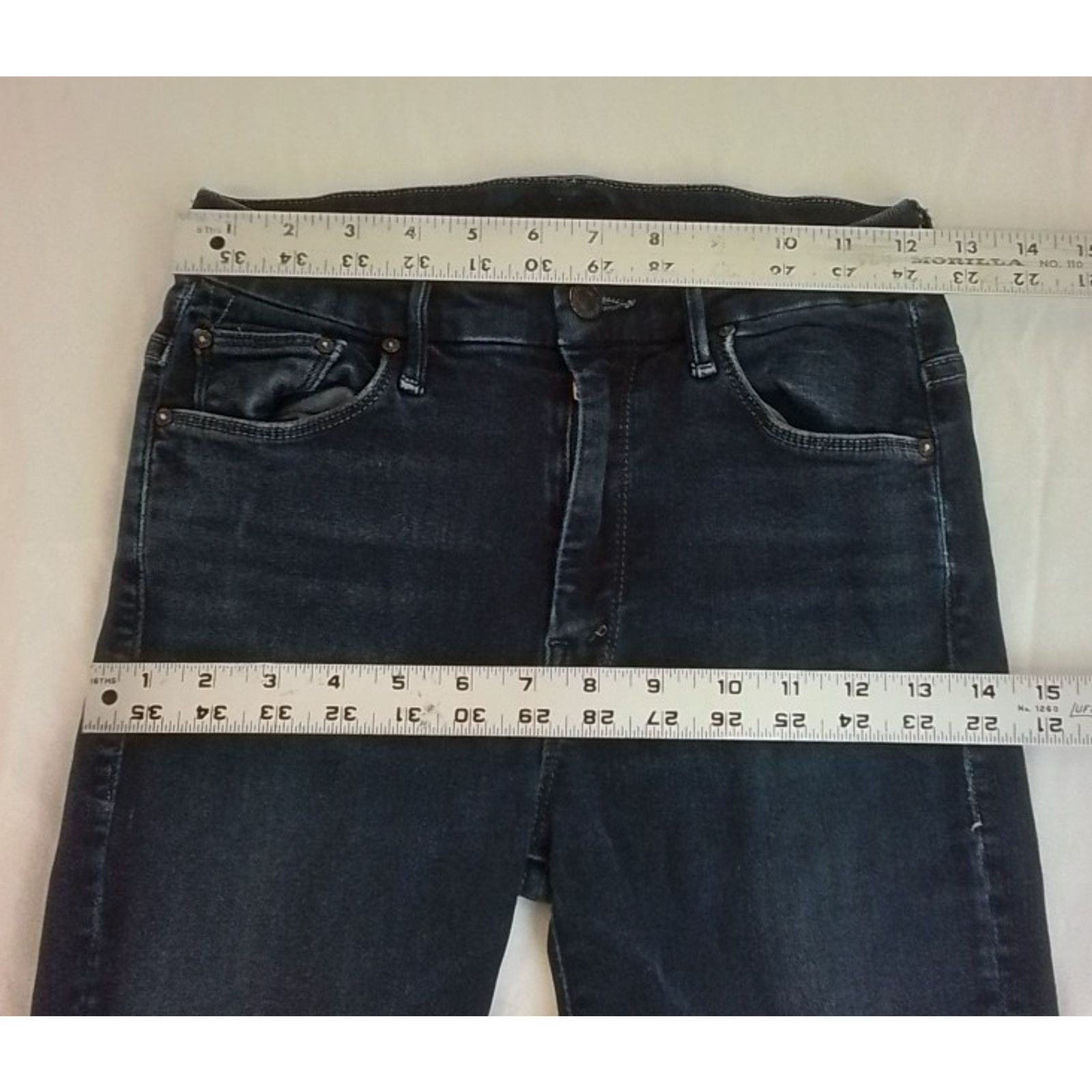 MOTHER Mother Looker Ankle Jeans Women's 24" High Waist Dark Wash Size 24" / US 00 / IT 34 - 11 Thumbnail