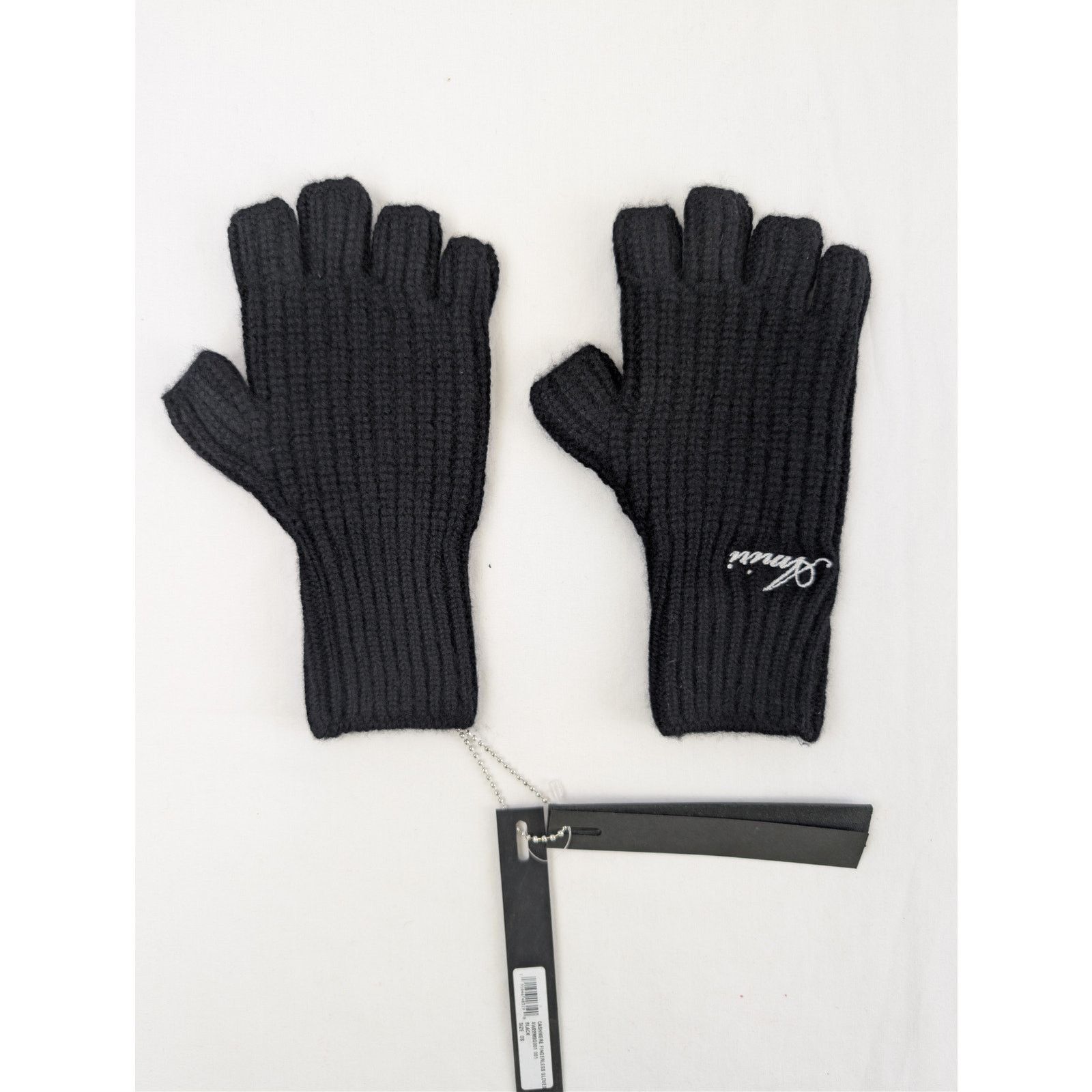 Amiri o1rshd1 Q:3 / Size: OS / Cashmere Fingerless Gloves in Black Size ONE SIZE - 2 Thumbnail
