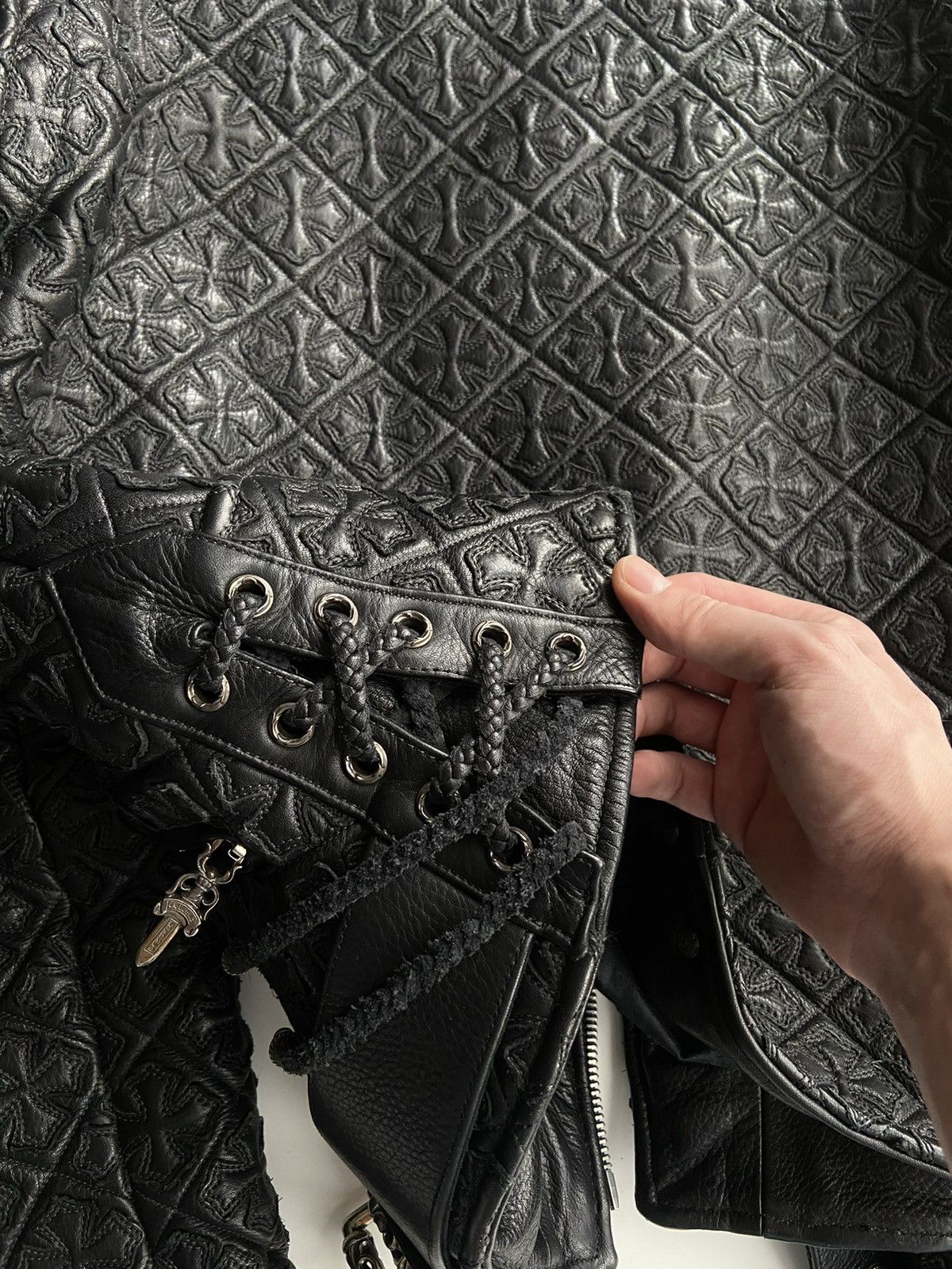 Chrome Hearts Chrome Hearts JJ Dean Mathematical Leather Jacket Size US XL / EU 56 / 4 - 13 Thumbnail