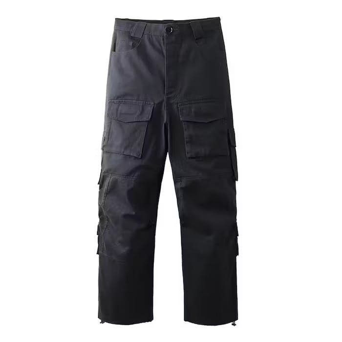Japanese Brand Black Cargo Pant Size US 32 / EU 48 - 5 Thumbnail