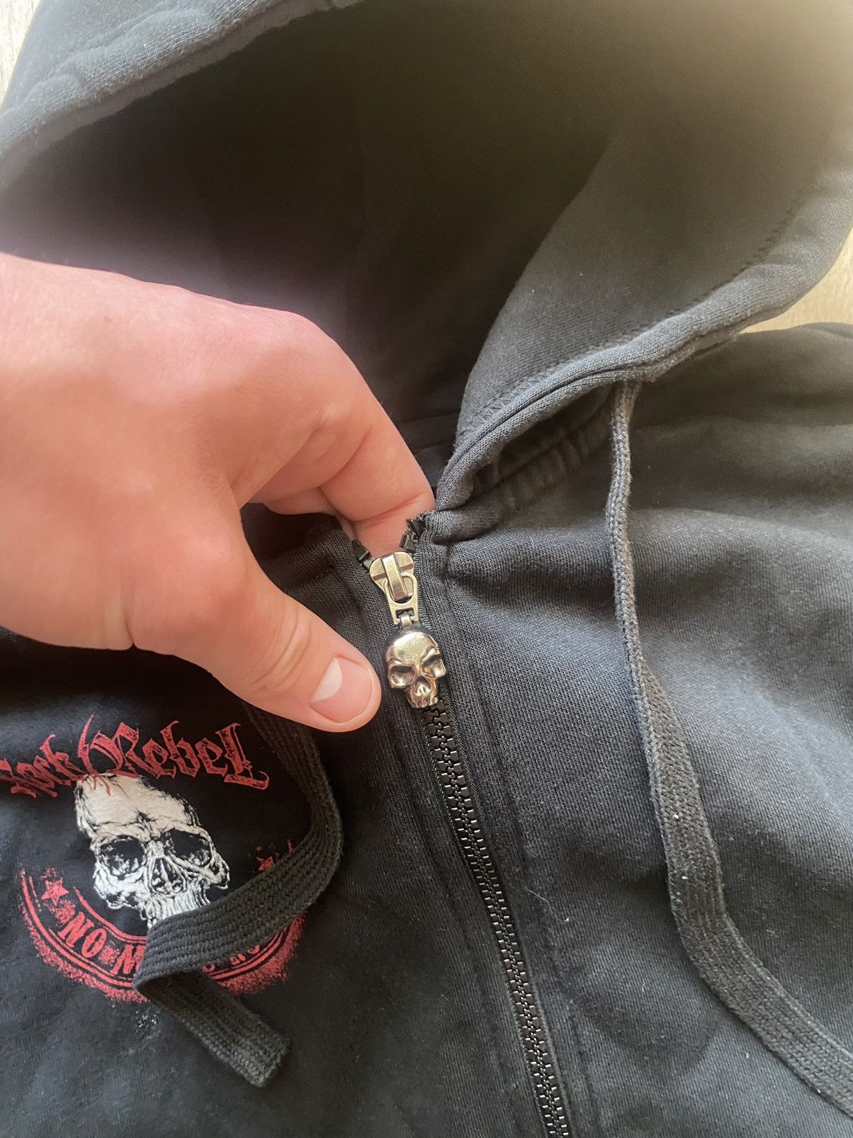Affliction × Vintage Affliction STYLE Grunge Y2K Cyber skull Hoodie black Size US S / EU 44-46 / 1 - 5 Thumbnail