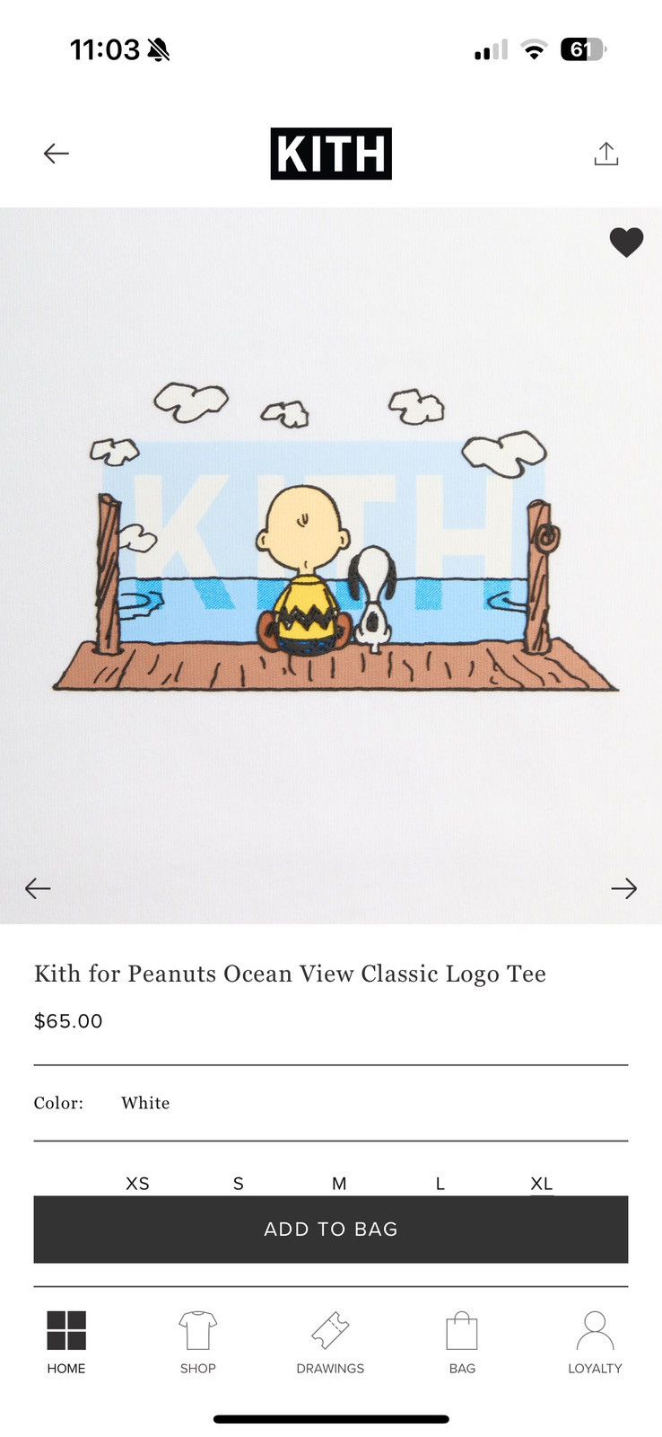Kith × Peanuts Ocean View Box Logo Tee Size US XL / EU 56 / 4 - 8 Thumbnail