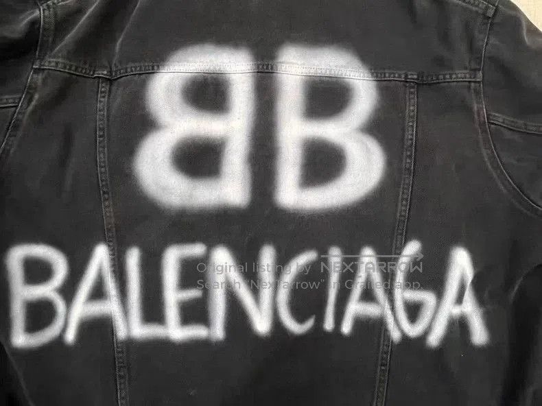 Balenciaga Balenciaga BB Graffiti Denim Jacket. Size US S / EU 44-46 / 1 - 3 Thumbnail