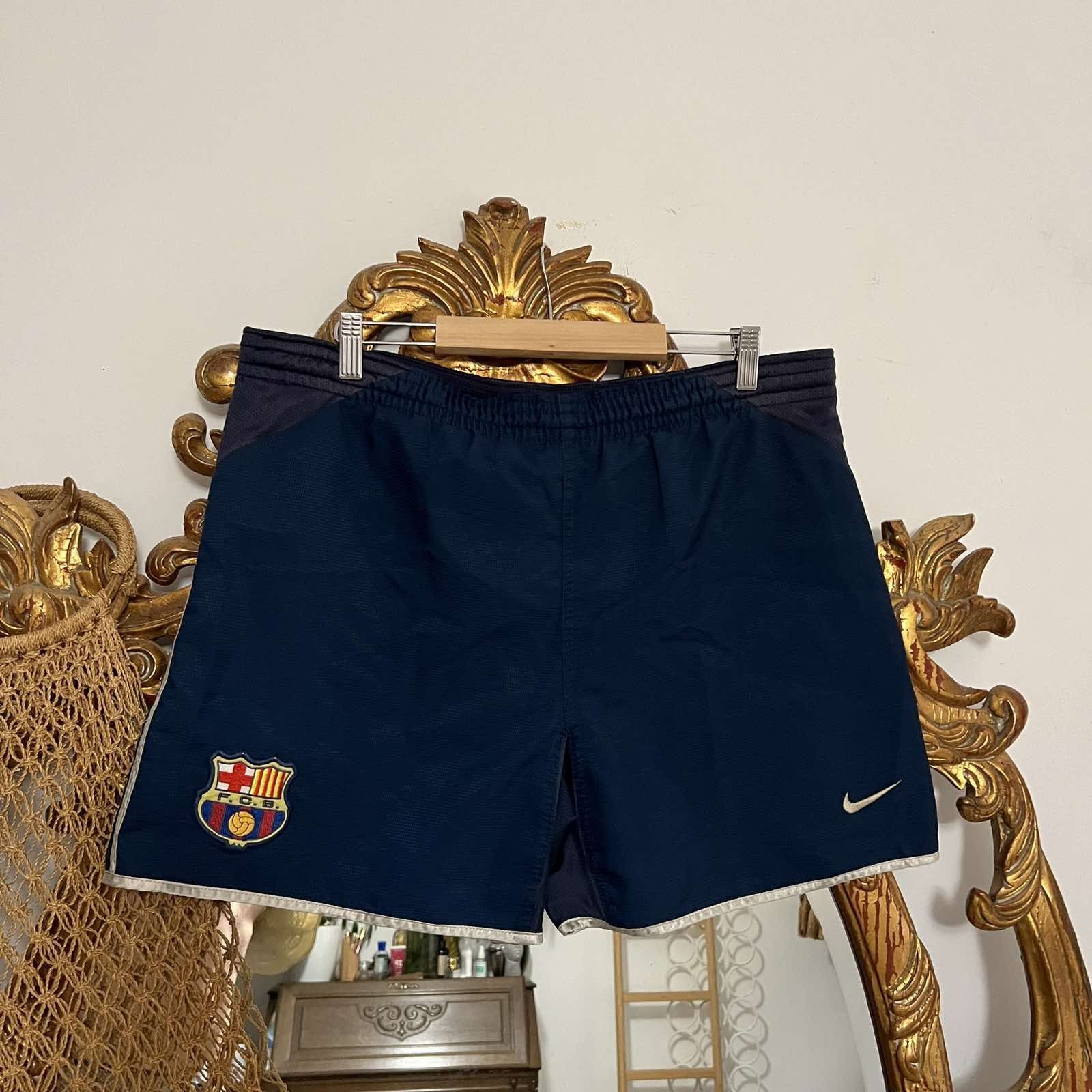Nike Nike Team F.C Barcelona Vintage 90s Shorts Sz M Size US 32 / EU 48 - 1 Thumbnail