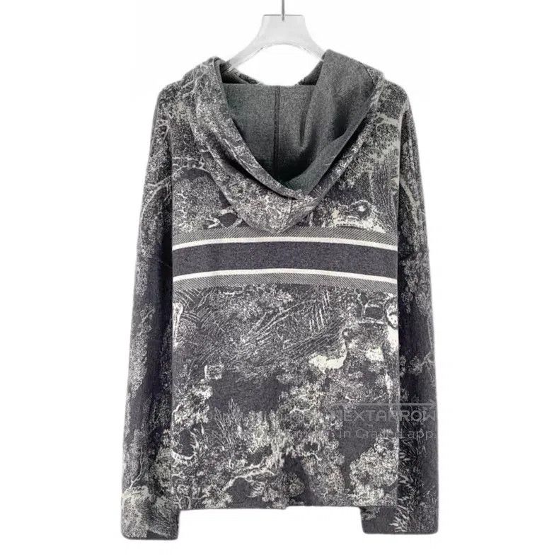 Dior Dior Color-blocking zoo series cashmere knitted sweatshirt Size US M / EU 48-50 / 2 - 2 Thumbnail
