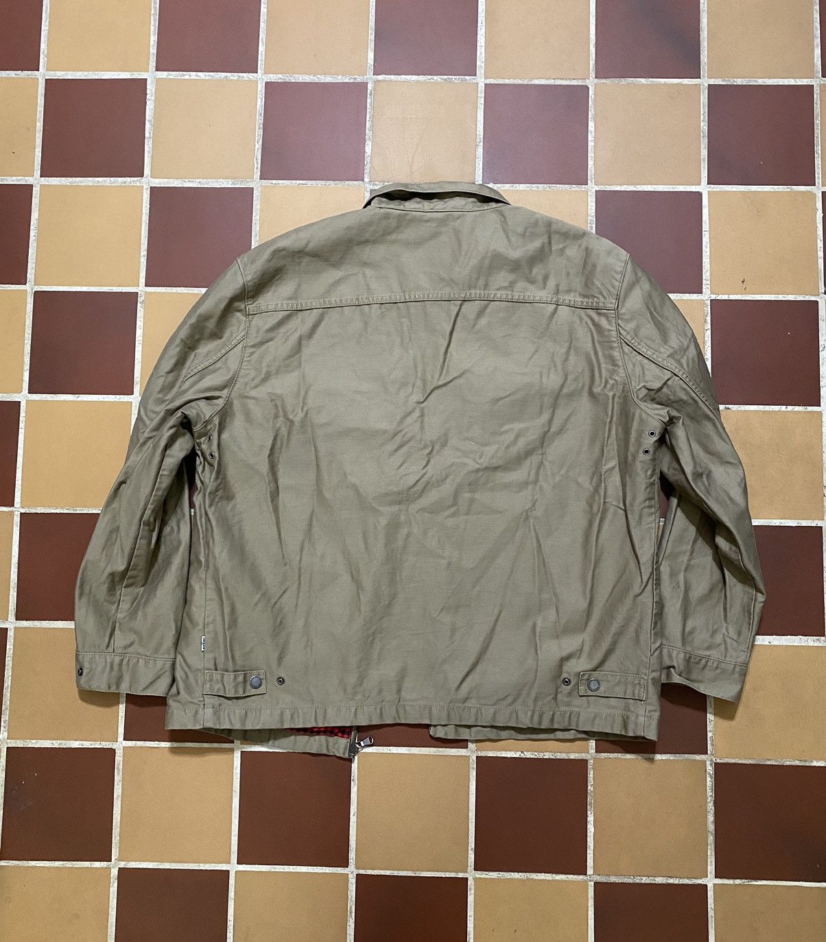 Levi's × Levi's Vintage Clothing × Vintage Vintage Levi’s Khaki Workwear Jacket XXL Size US XXL / EU 58 / 5 - 4 Thumbnail