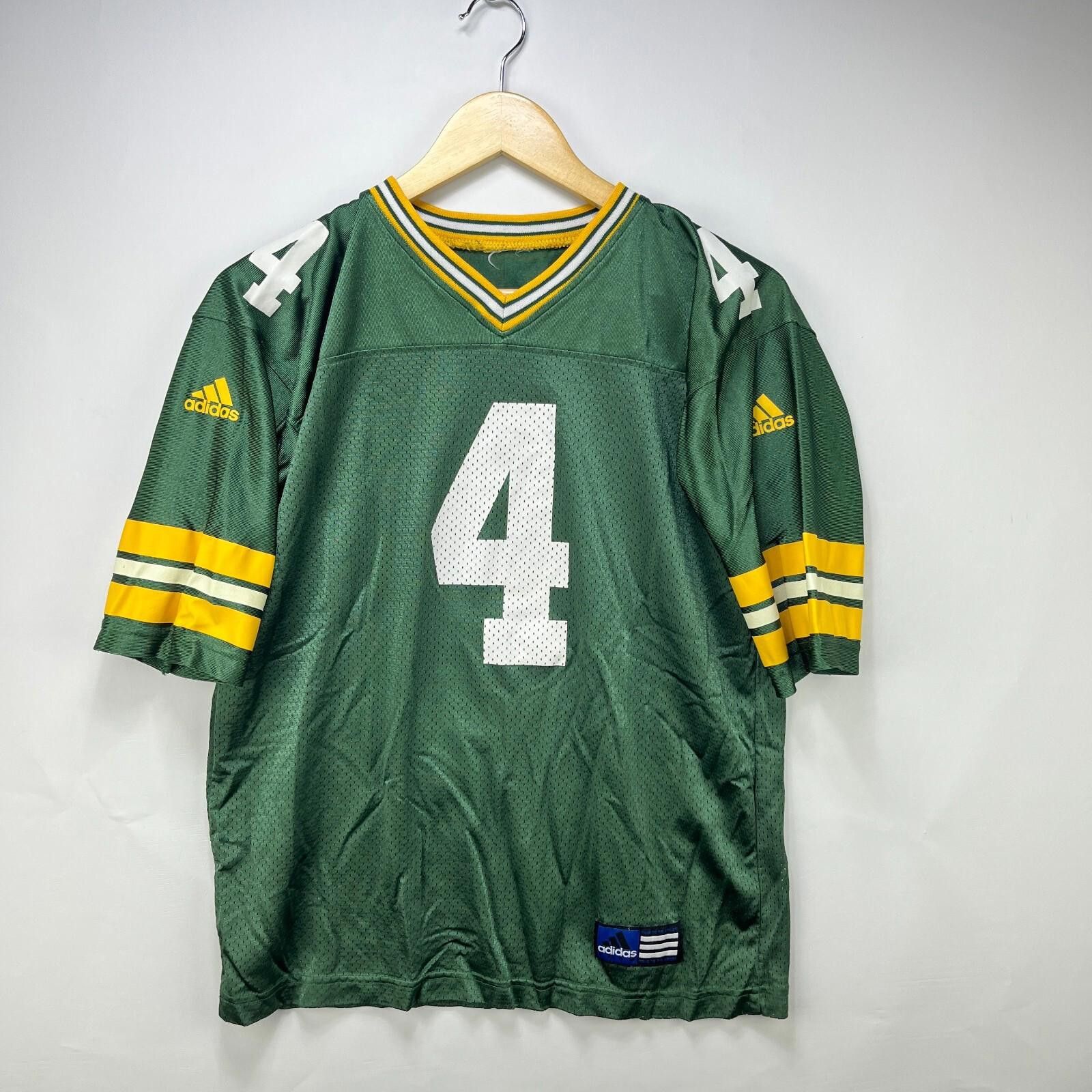 Adidas Vintage Green Bay Packers Adidas Jersey Favre #4 Youth XL Size ONE SIZE - 1 Thumbnail