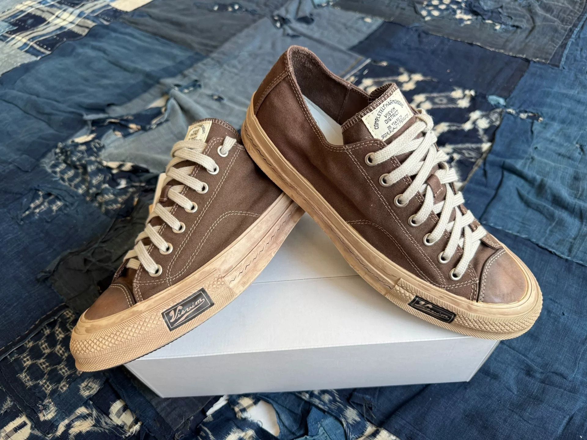 Visvim VISVIM 25AW Skagway LO Mud-Dyed Canvas Sneakers Size US 9 / EU 42 - 1 Thumbnail