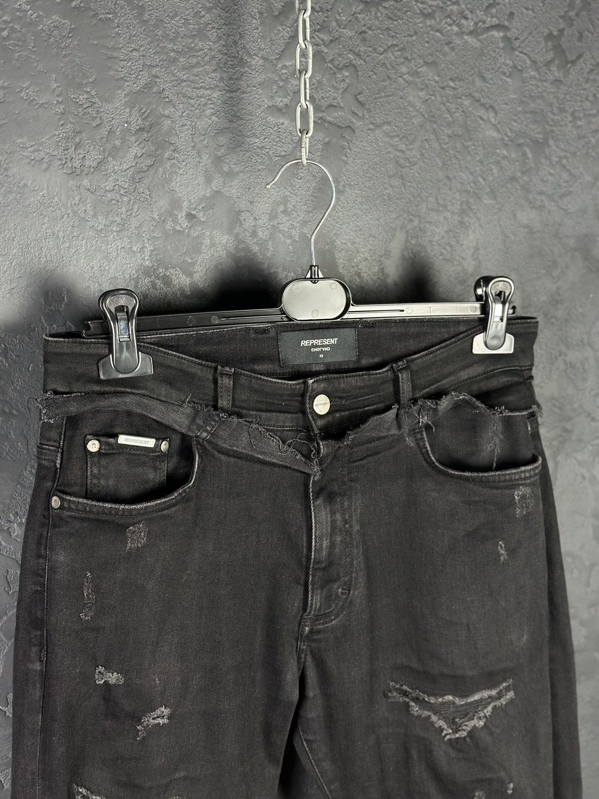 Represent Clo. Represent London Skinny Jeans Denim Pants Size US 33 - 2 Thumbnail