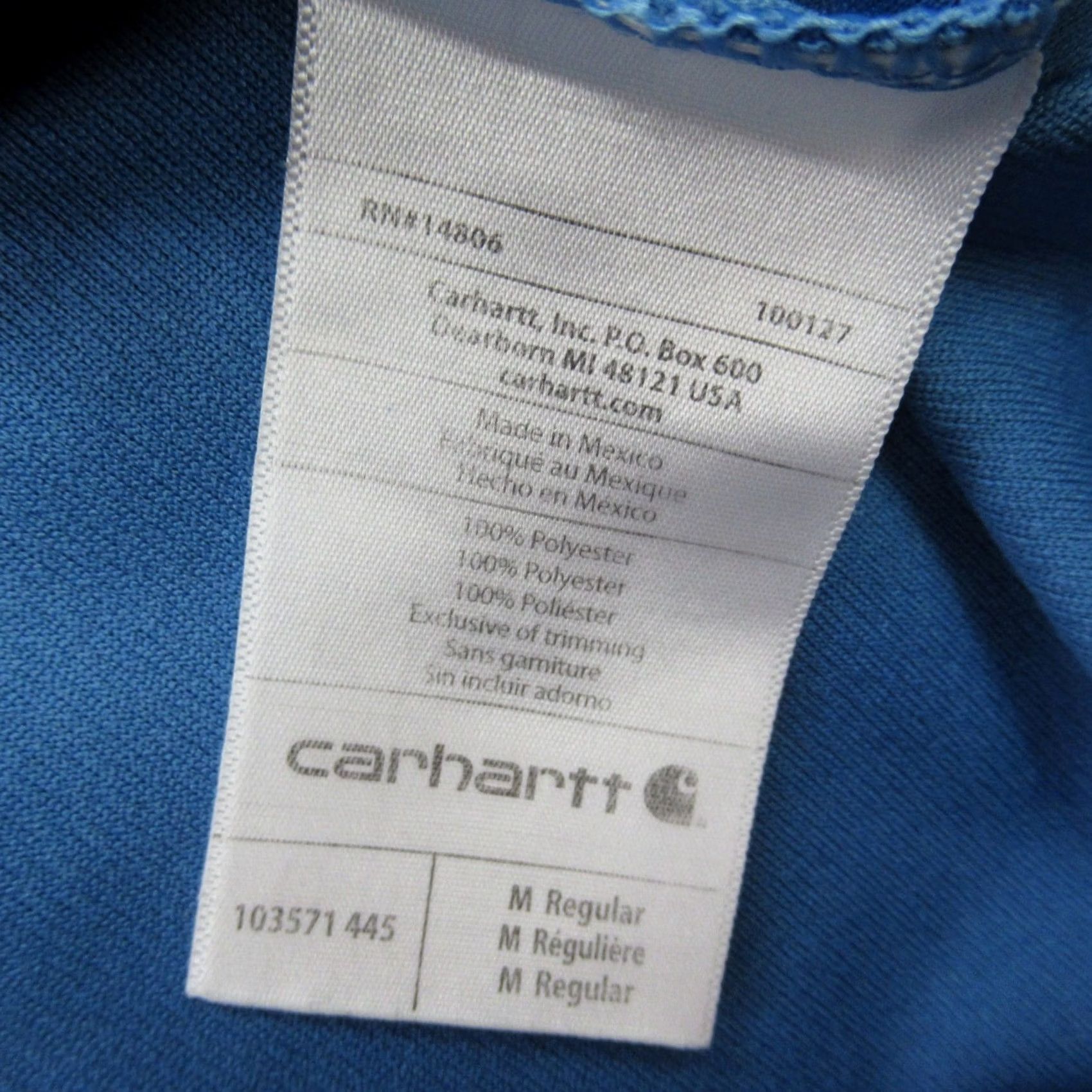 Carhartt Carhartt Shirt Mens Medium Long Sleeve Crew Neck Outdoors Relaxed Fit Blue Size US M / EU 48-50 / 2 - 4 Thumbnail