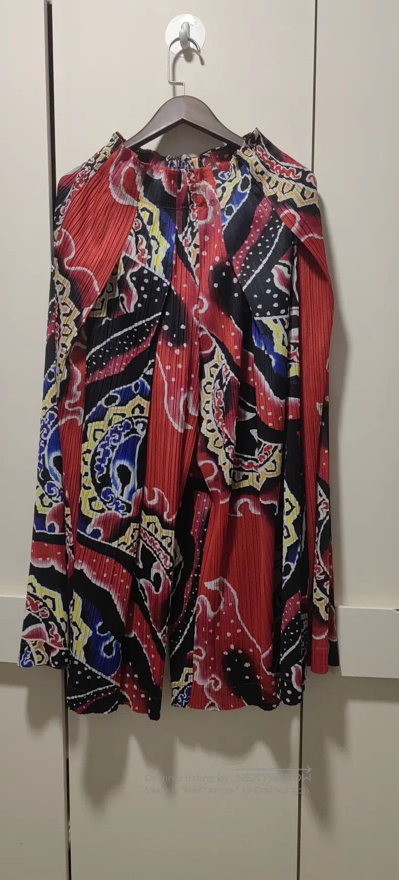 Issey Miyake Issey Miyake size:3 Red Opera Mask Print Pants Size 31" - 1 Thumbnail