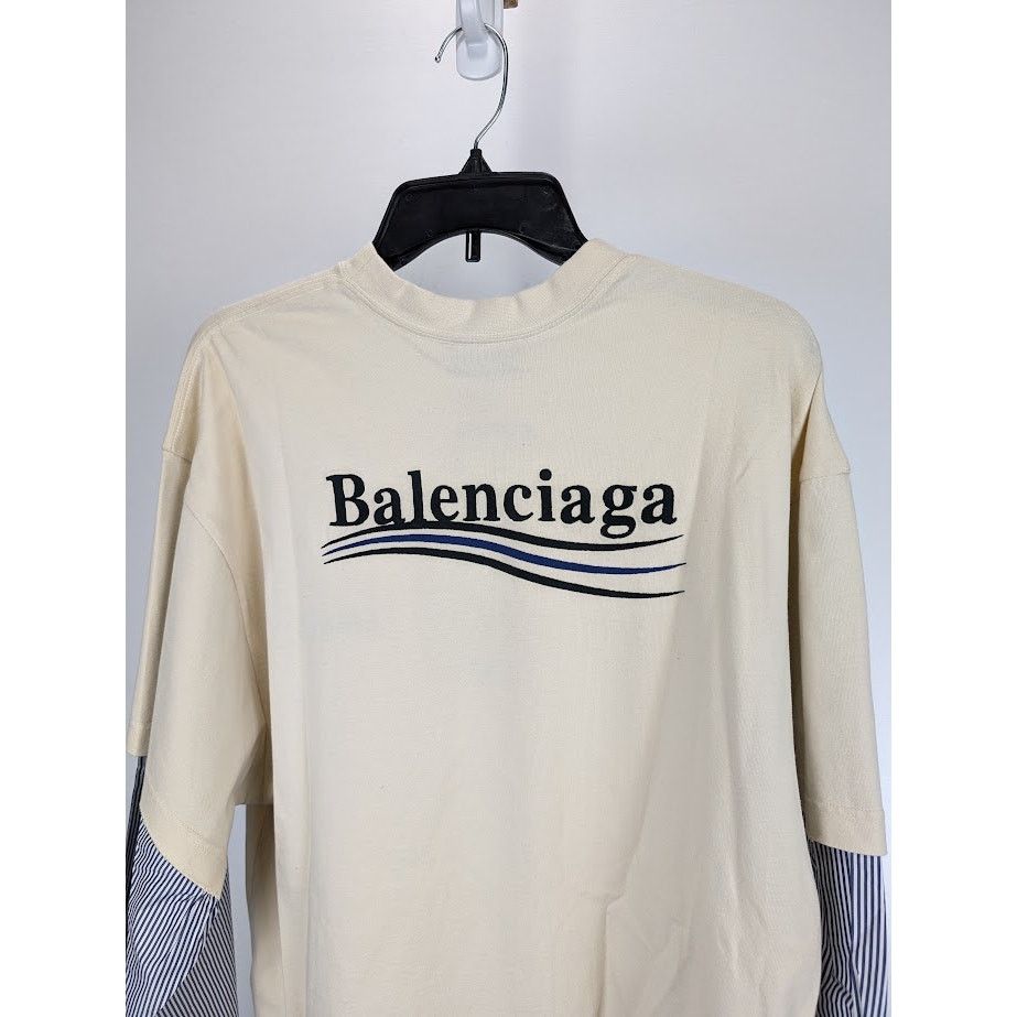 Balenciaga o1rshd1 Layered T-Shirt in Multicolor Size US M / EU 48-50 / 2 - 13 Thumbnail