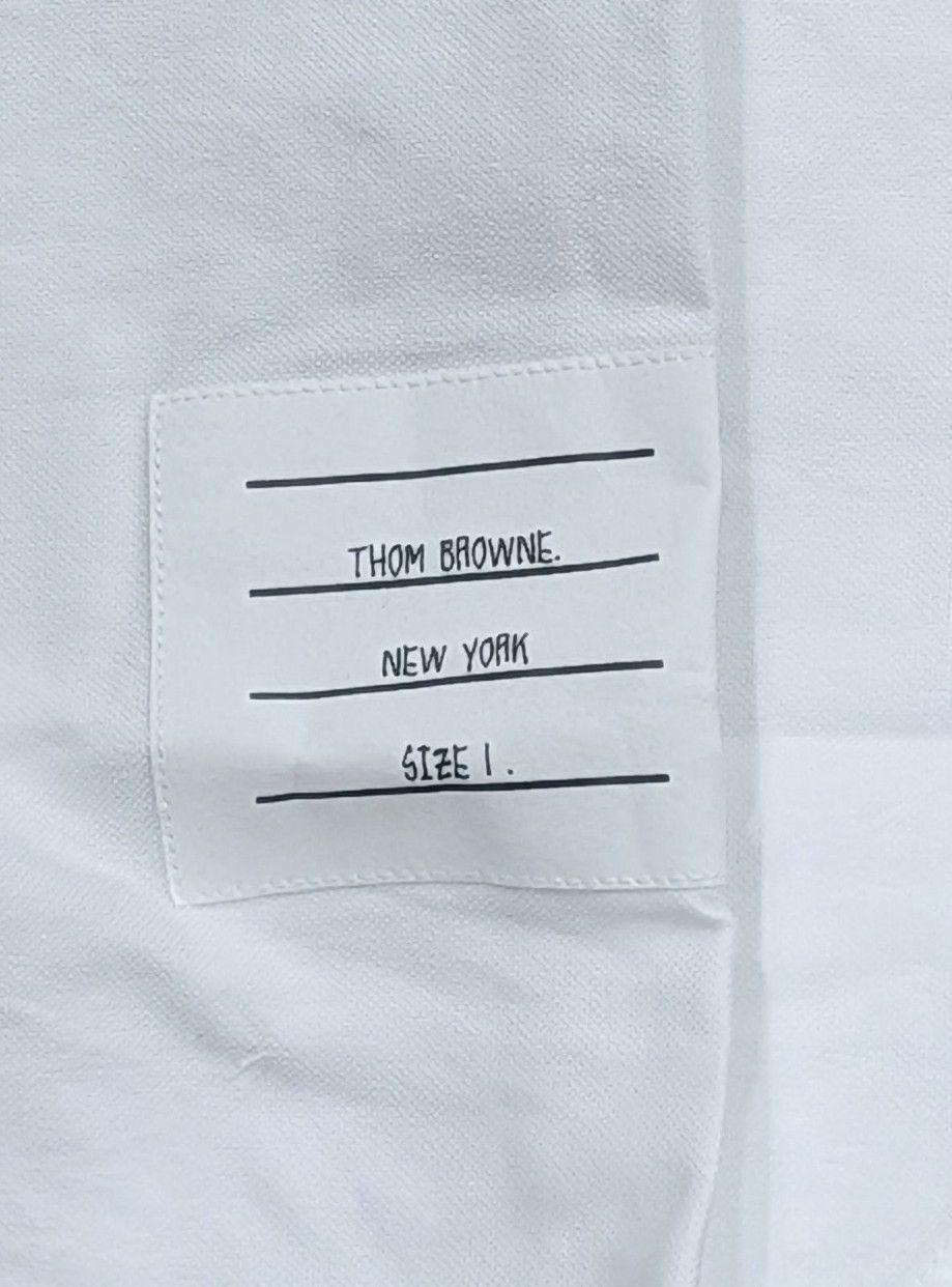 Thom Browne THOM BROWNE Pocket Cotton Button Up Shirt White 1 - Small Size US S / EU 44-46 / 1 - 8 Thumbnail