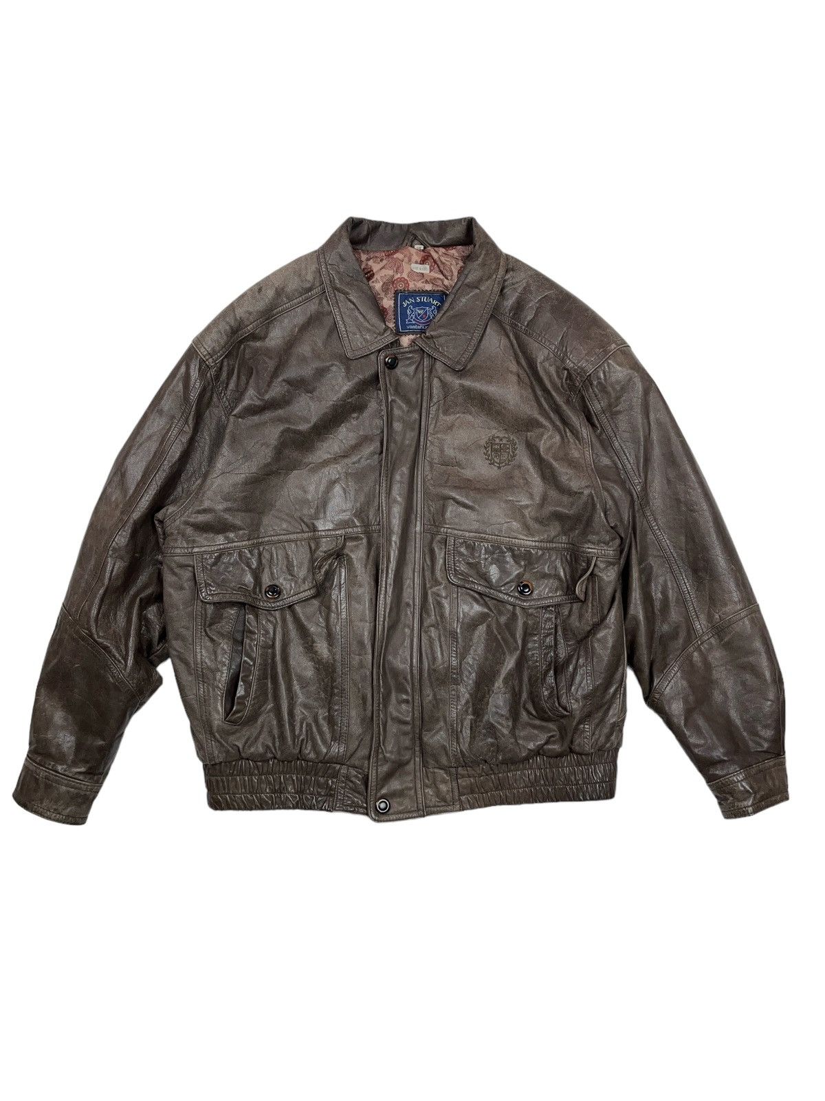 Other Vintage Archival Brown Leather Korean Jacket Avant Garde Size US L / EU 52-54 / 3 - 1 Thumbnail