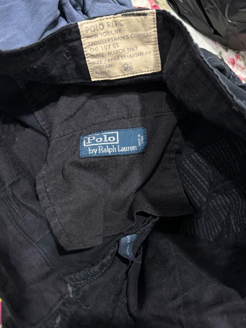 Polo Ralph Lauren Polo RL Combat Trousers in Black Size US 29 - 6 Thumbnail