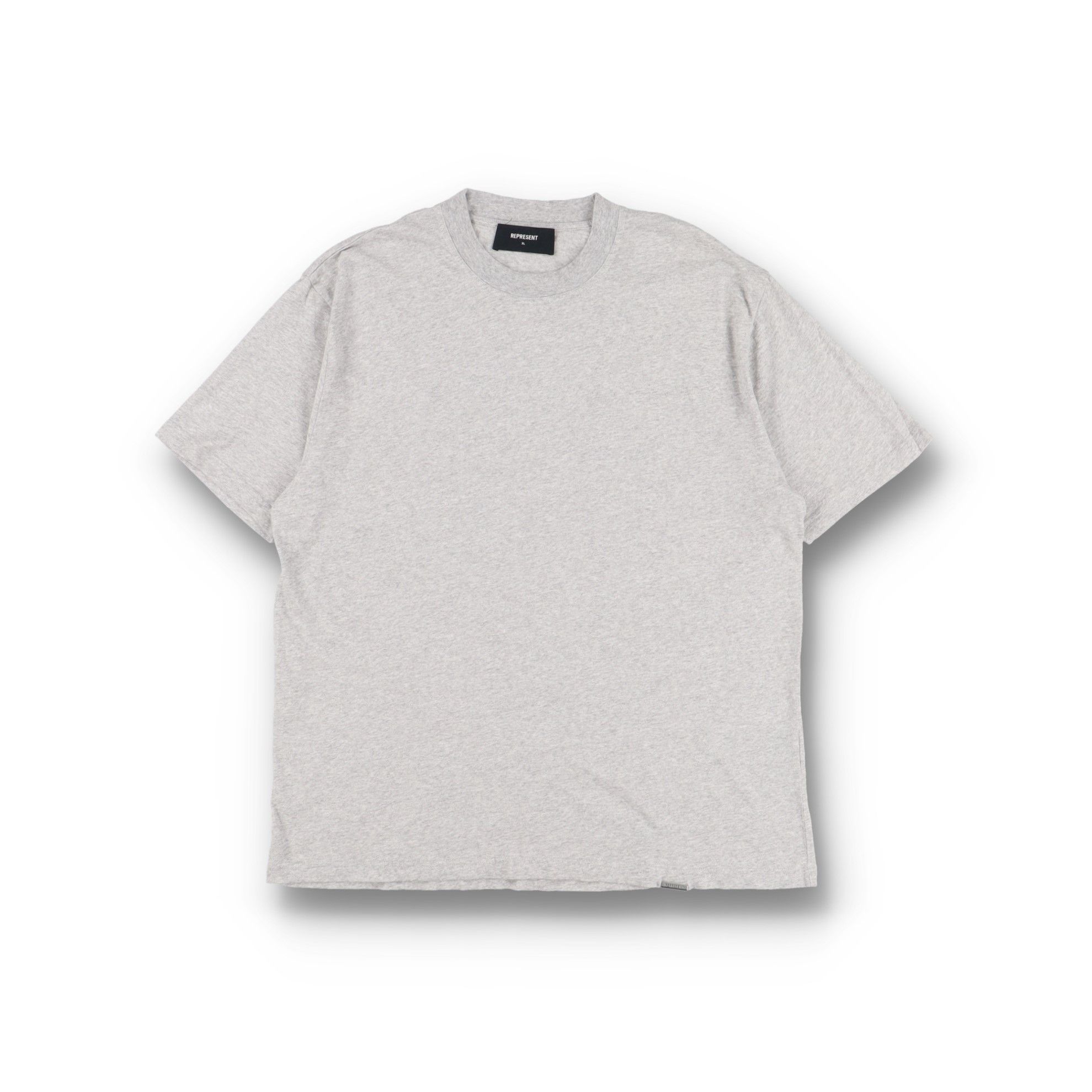 Represent Clo. Grey Marl Logo Metal Tab Lightweight T-Shirt Size US XL / EU 56 / 4 - 1 Thumbnail
