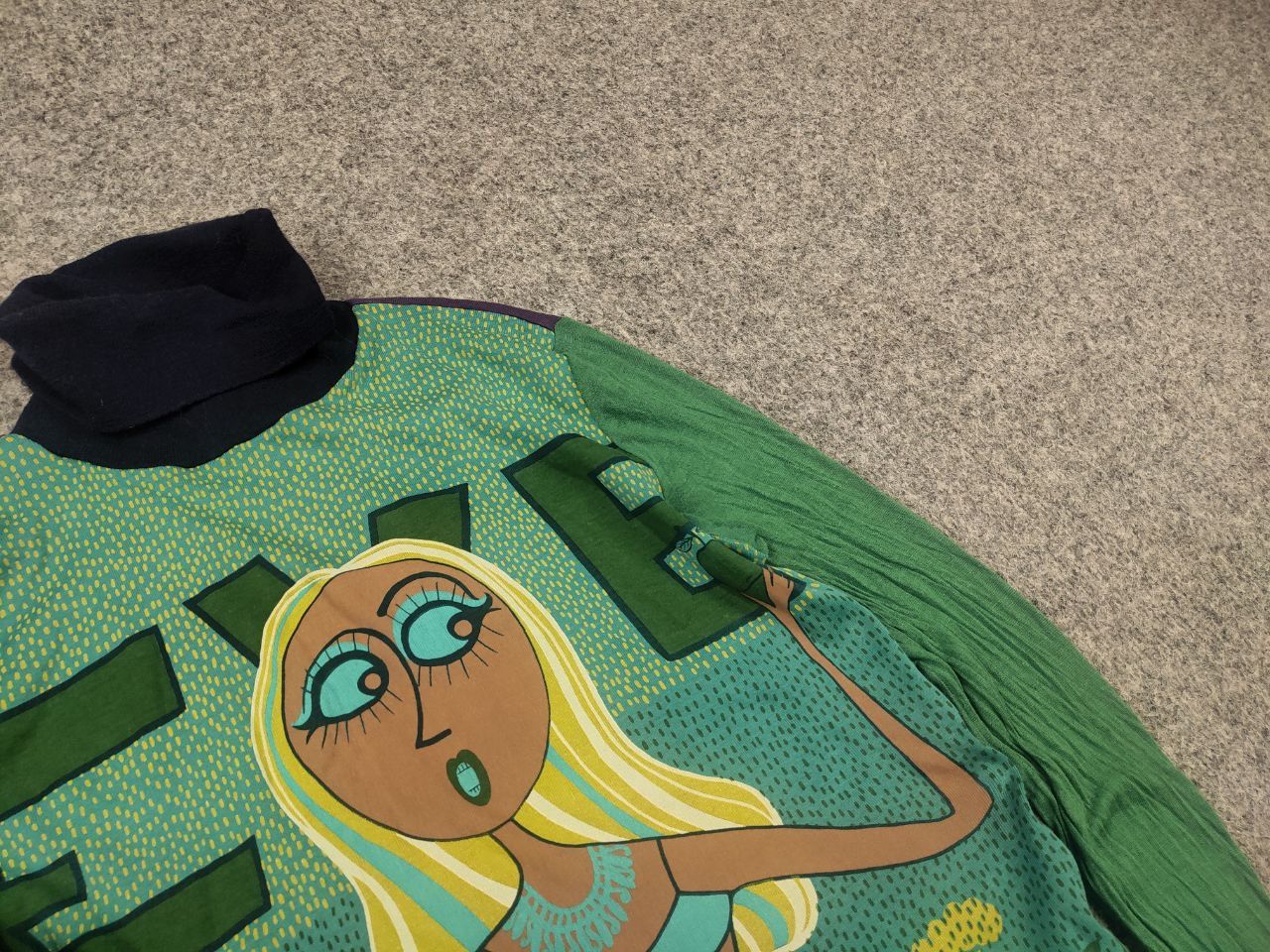 Custo Barcelona Vintage Y2K Pop Art Long sleeve Top Hysteric