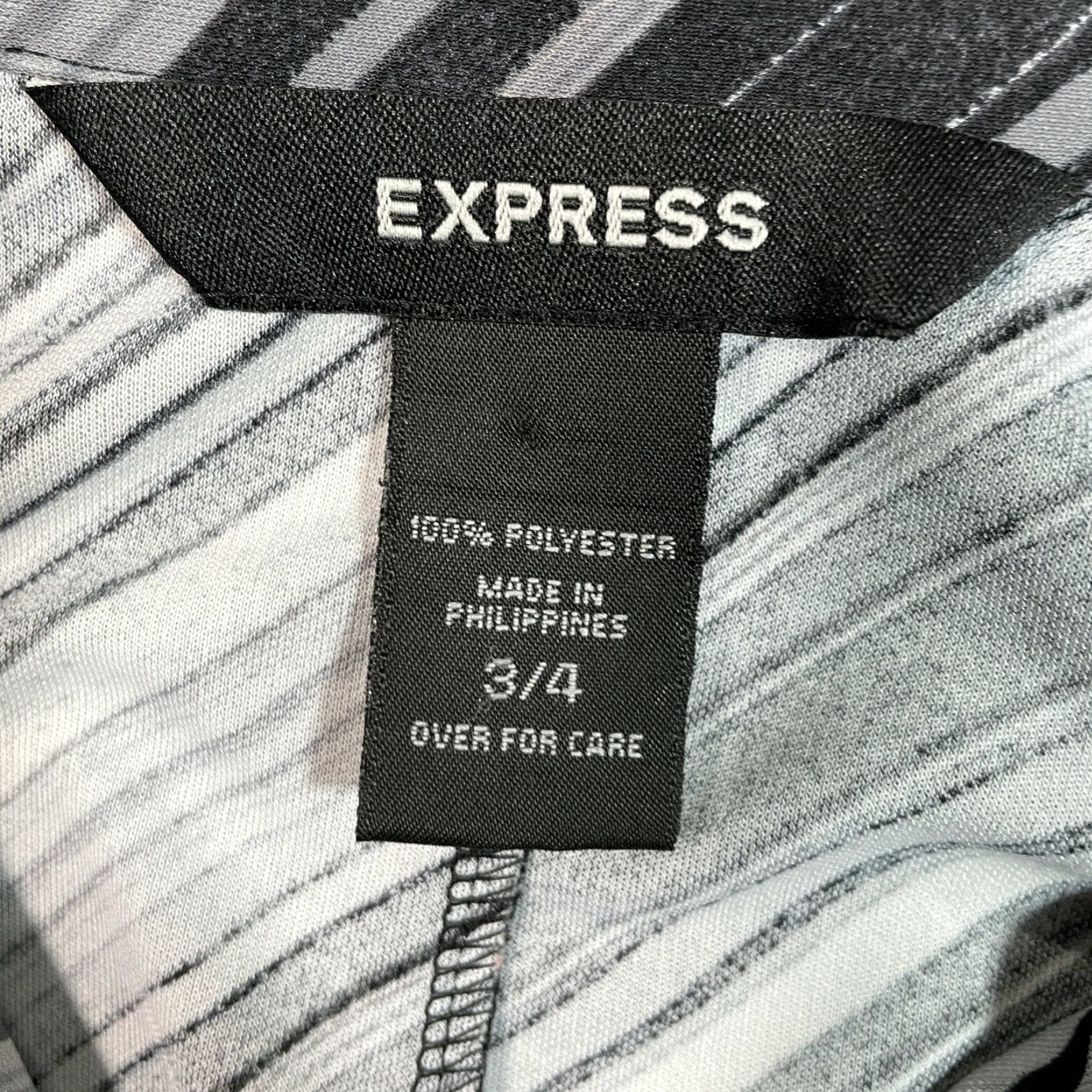 Express Express Dress Shirt Womens 3/4 Black Striped Collared Sleeveless Belted Mini Shift XS-4 Regular Mens? Size S / US 4 / IT 40 - 3 Thumbnail