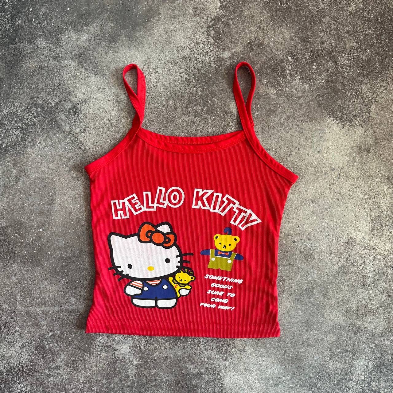 Vintage Hello Kitty Super Sexy Glamour Y2K Vintage Tank Top Size S / US 4 / IT 40 - 2 Thumbnail