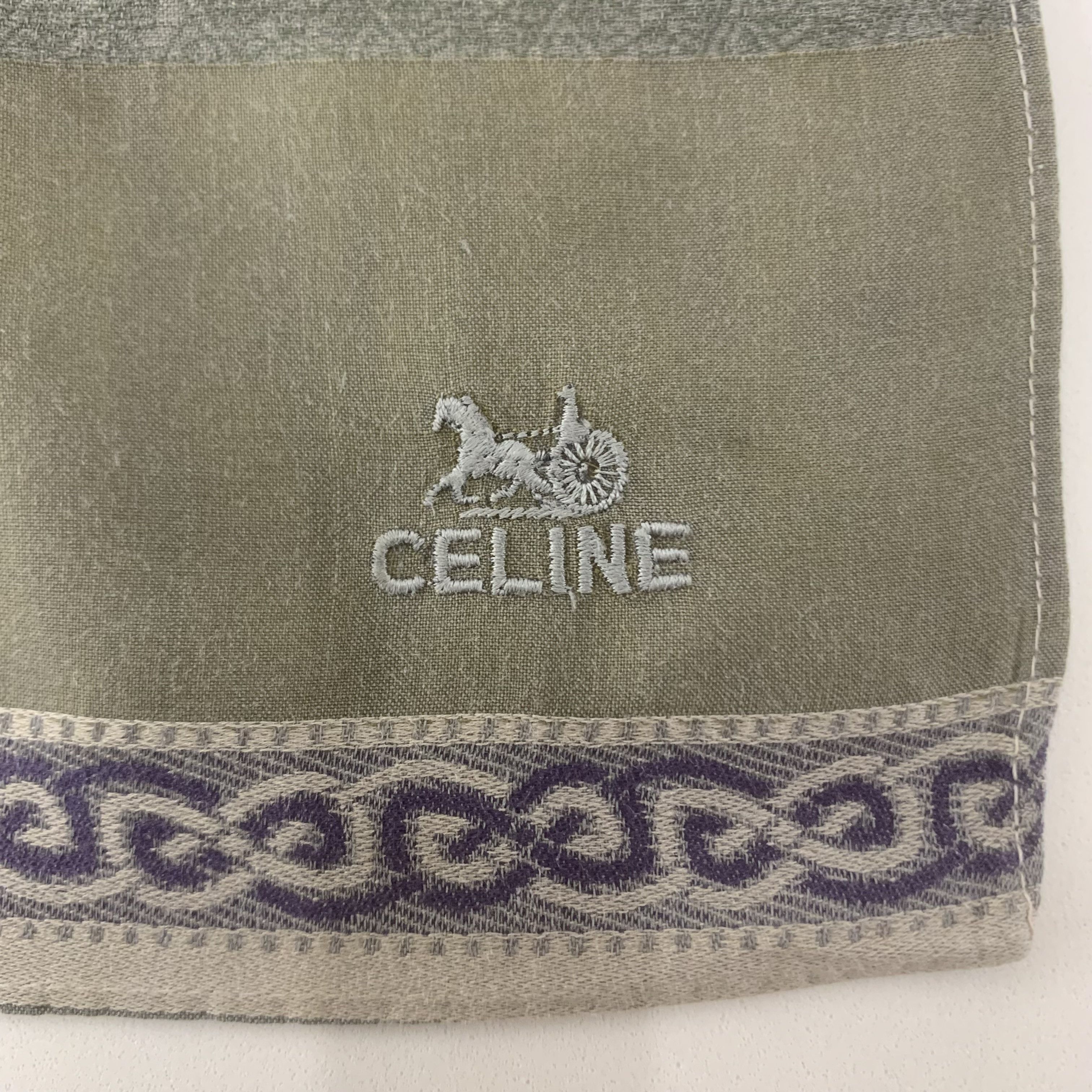 Celine Celine Handkerchief Bandana Neckerchief Pocket Square Size ONE SIZE - 4 Thumbnail