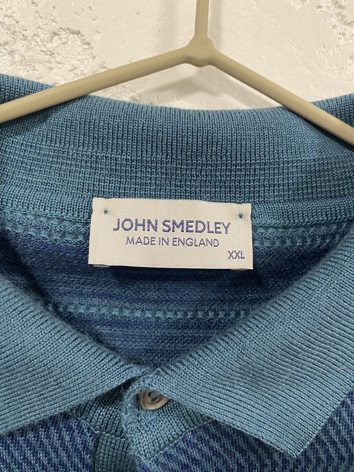 John Smedley John Smedley Merino Wool Stripe Polo T-shirt Size: XXL Size US XXL / EU 58 / 5 - 2 Thumbnail