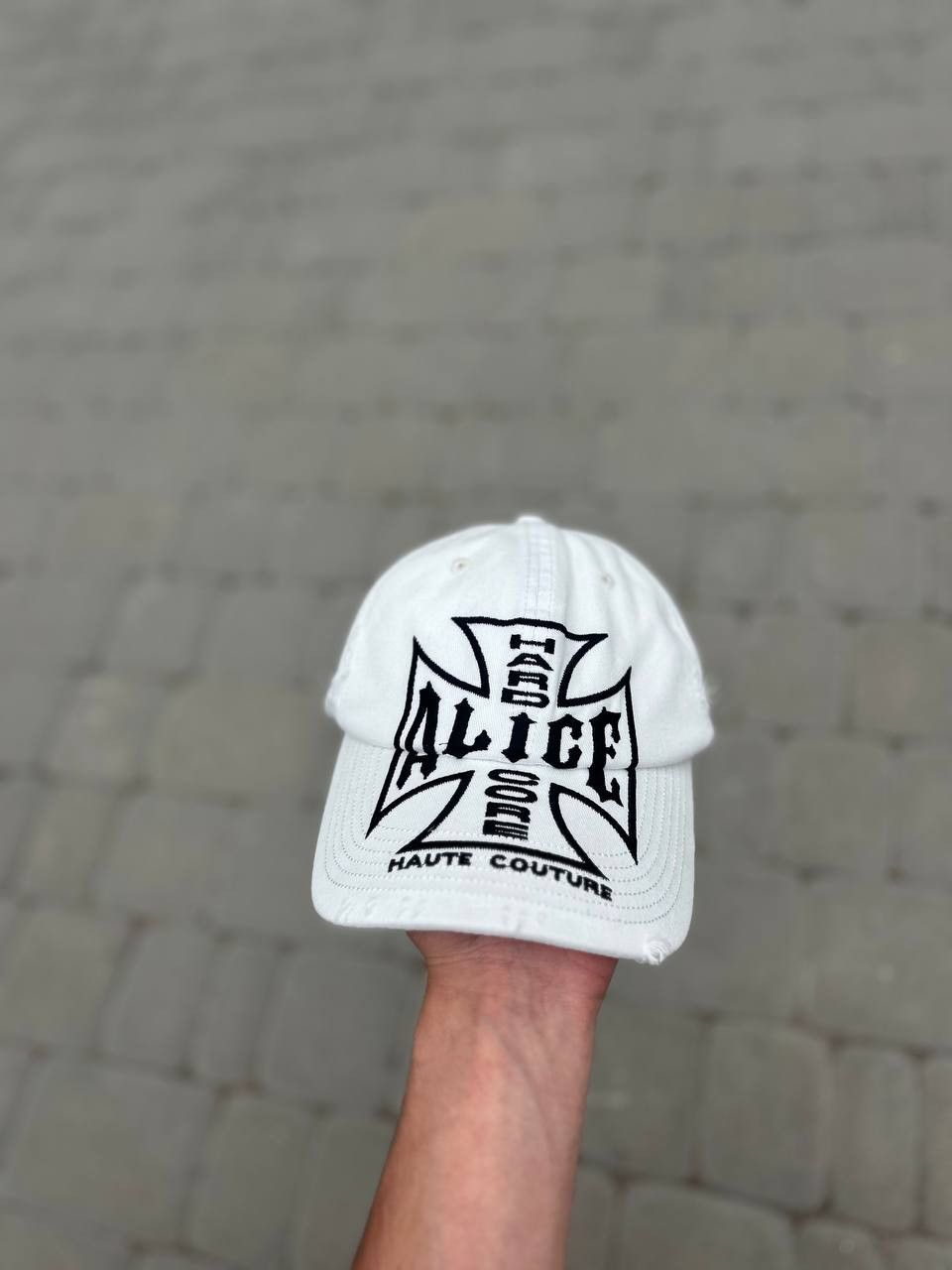 Alice Hollywood Alice Hollywood White Cap Choppers Logo Rare Size ONE SIZE - 4 Thumbnail