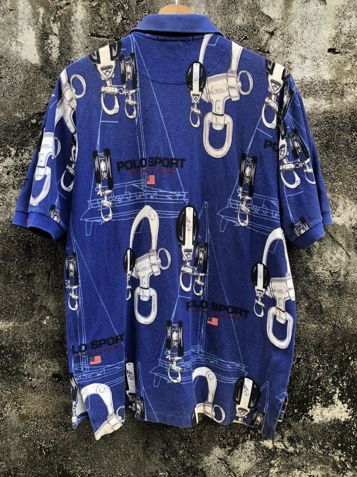 Polo Ralph Lauren Vintage Polo Sport Ralph Lauren Sailing Rugby Shirts Size US M / EU 48-50 / 2 - 2 Thumbnail